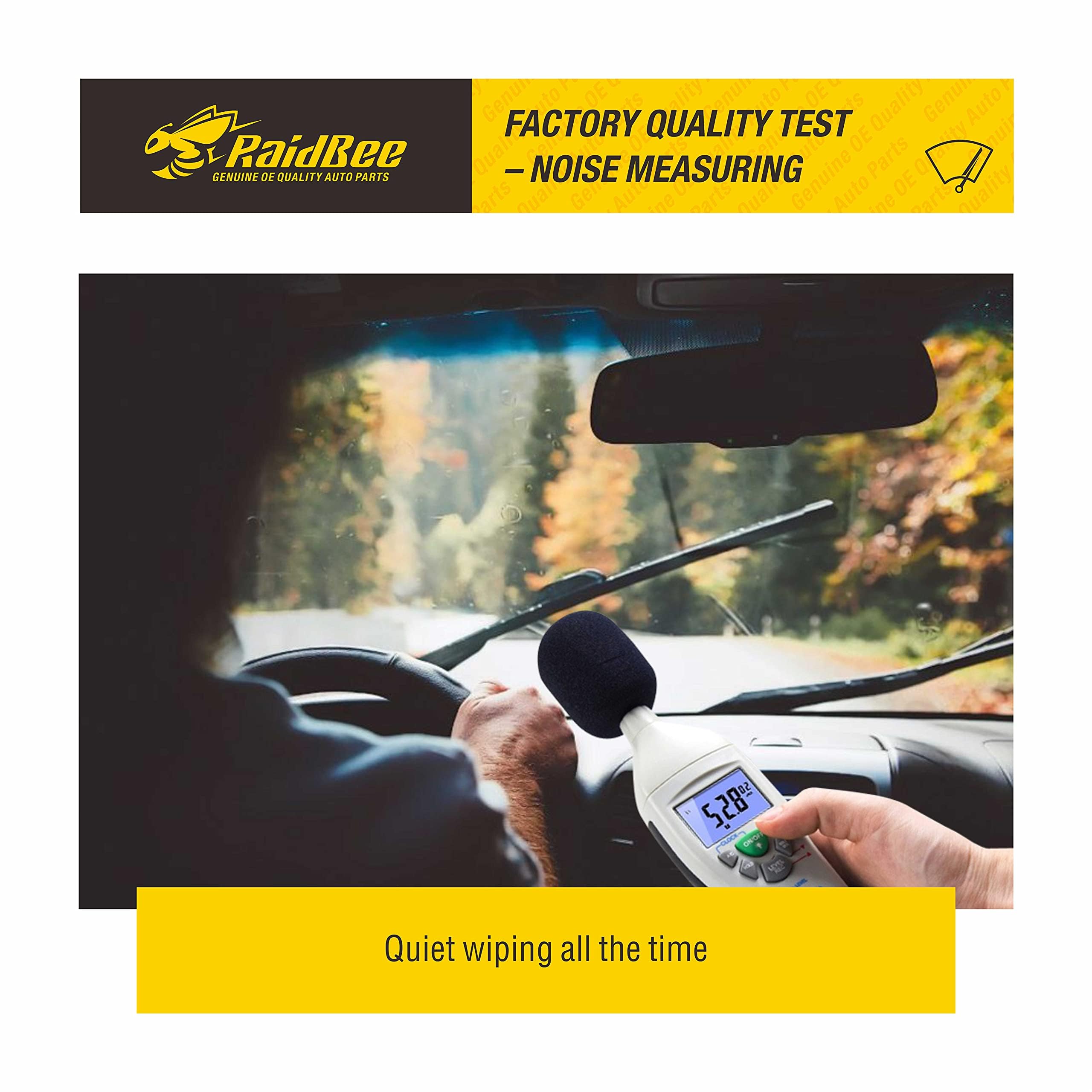 Raidbee Wiper Blades 24 Inch + 24 Inch Pack Of 2 All-Seasons Automotive Replacement Windshield Wiper Blades For My Car, Compatib