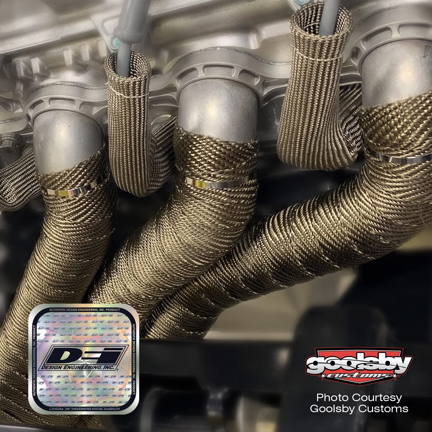 Design Engineering 010127 Titanium 2 X 50' Exhaust Heat Wrap With Lr Technology