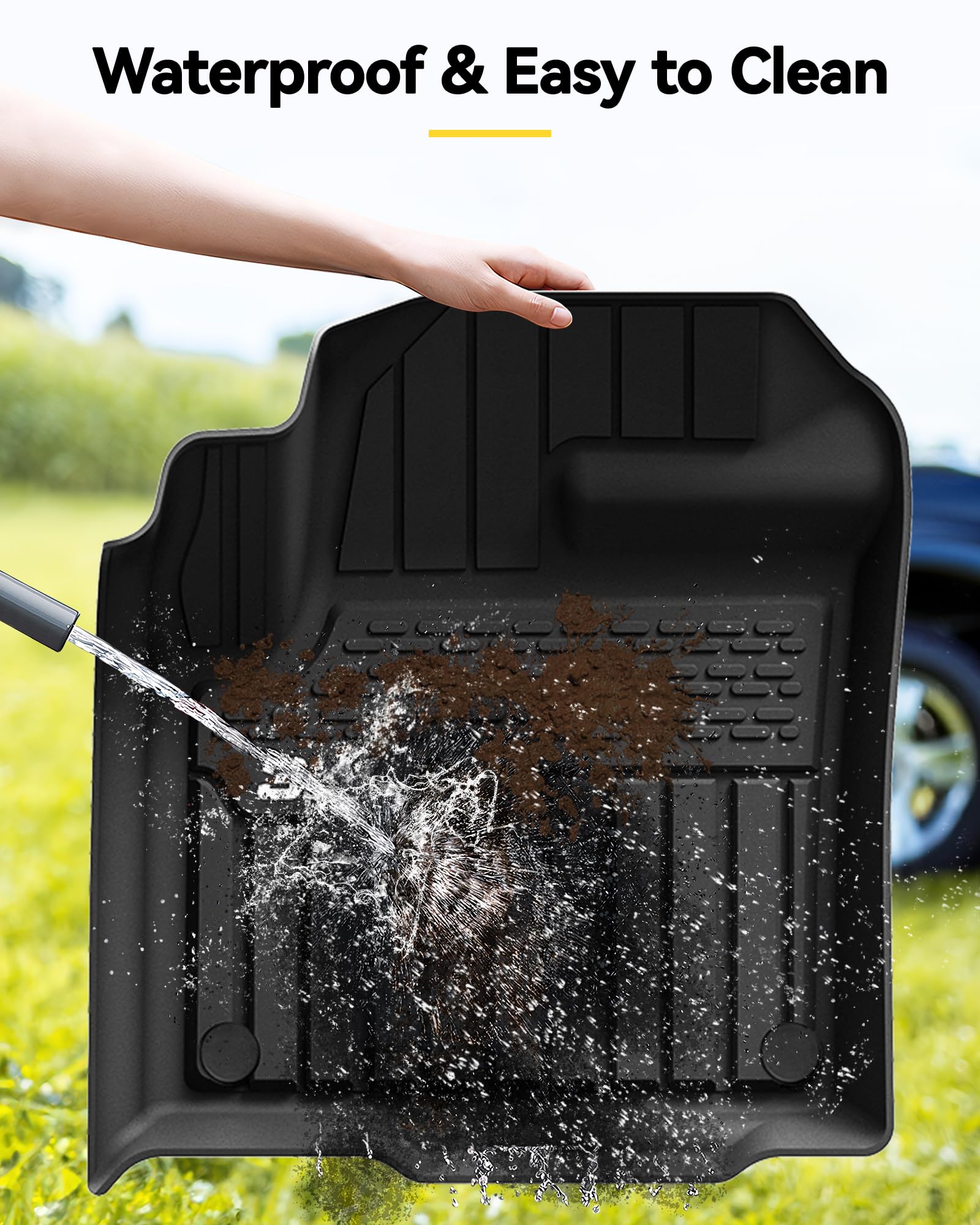 3W Floor Mats & Cargo Liner Fit For Range Rover Evoque 2020-2024 2025,Tpe All Weather Custom Fit Floor Liner Full Set Car Liners