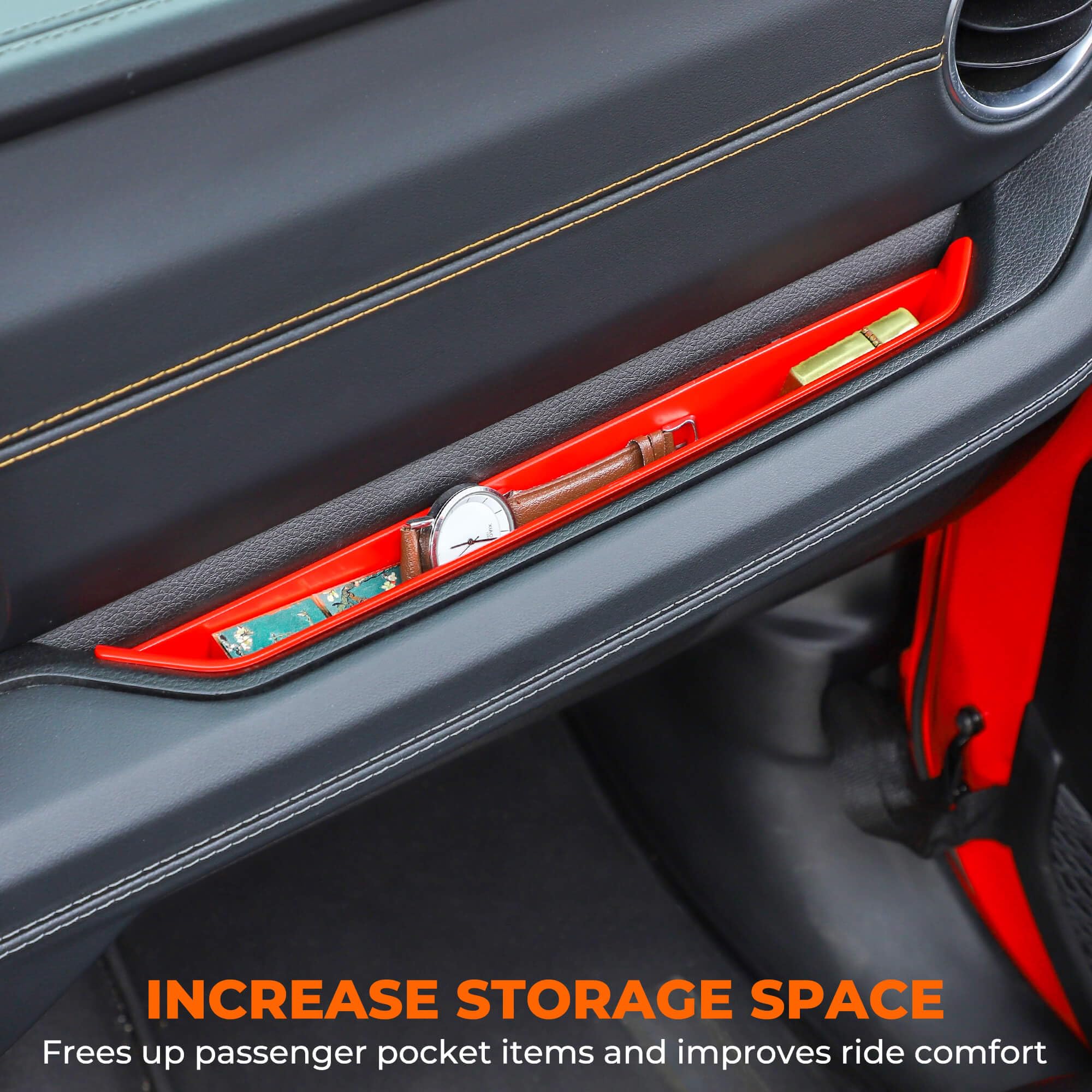 Savadicar Grab Bar Tray Compatible With 2024+ Jeep Wrangler (Jl) And Gladiator (Jt), Passenger Side Grabtray Storage Organizer,