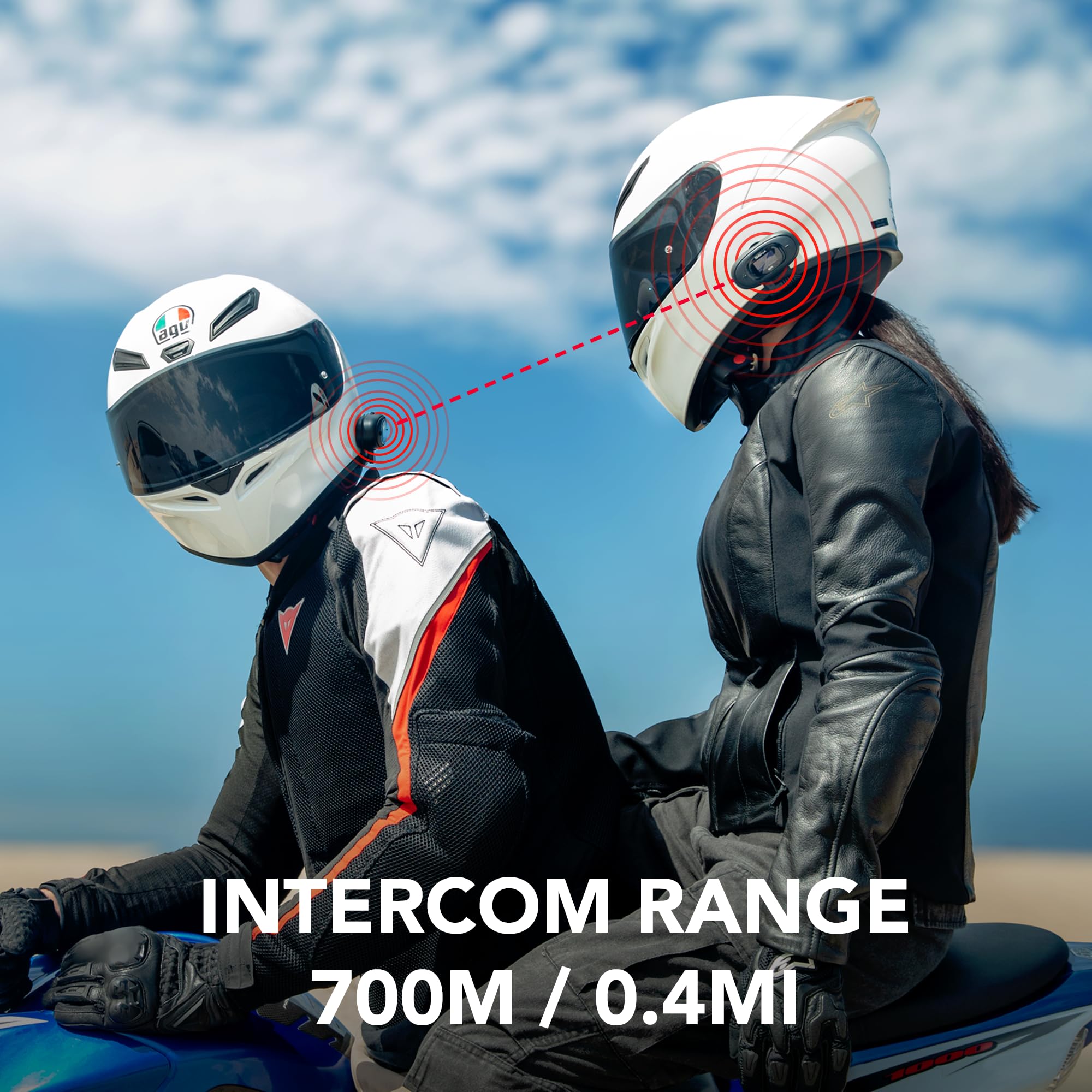 Sena 5R Two-Way HD Motorcycle Bluetooth Intercom Headset, Dual Pack