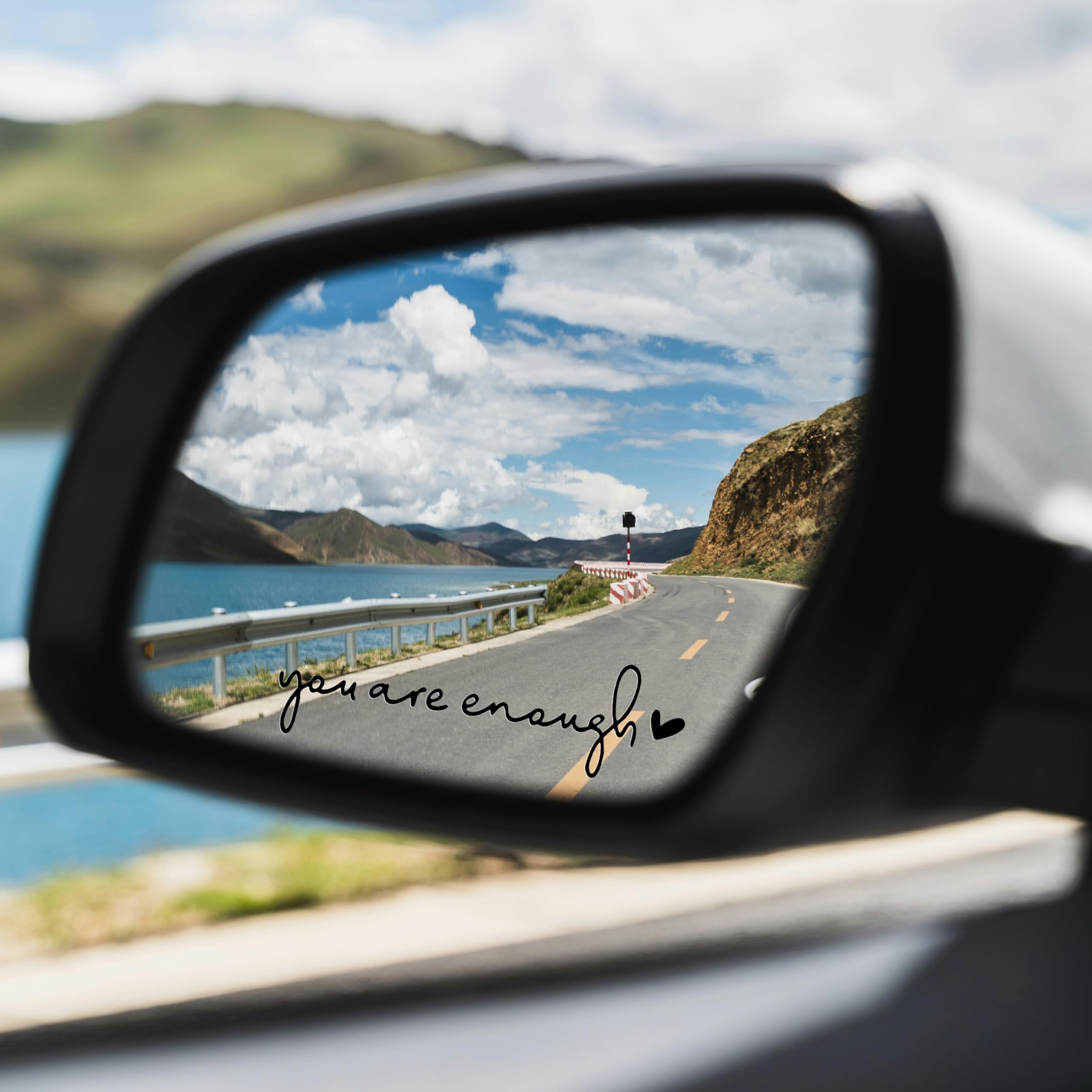 Miarita 3X Hello Beautiful Rearview Mirror Decal, Vanity Mirror Stickers, Rear View Mirror Sticker, Car Mirror Stickers. (You Ar