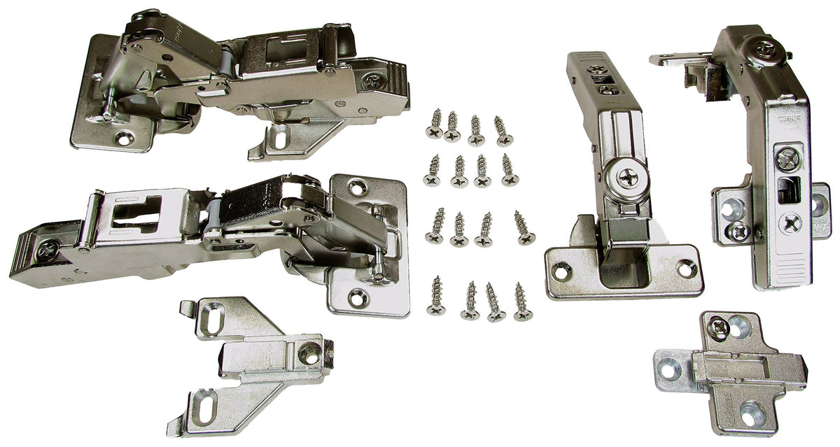 Blum 1/2' Overlay, Face Frame Hinge Kit for Pie-Corner Cabinets