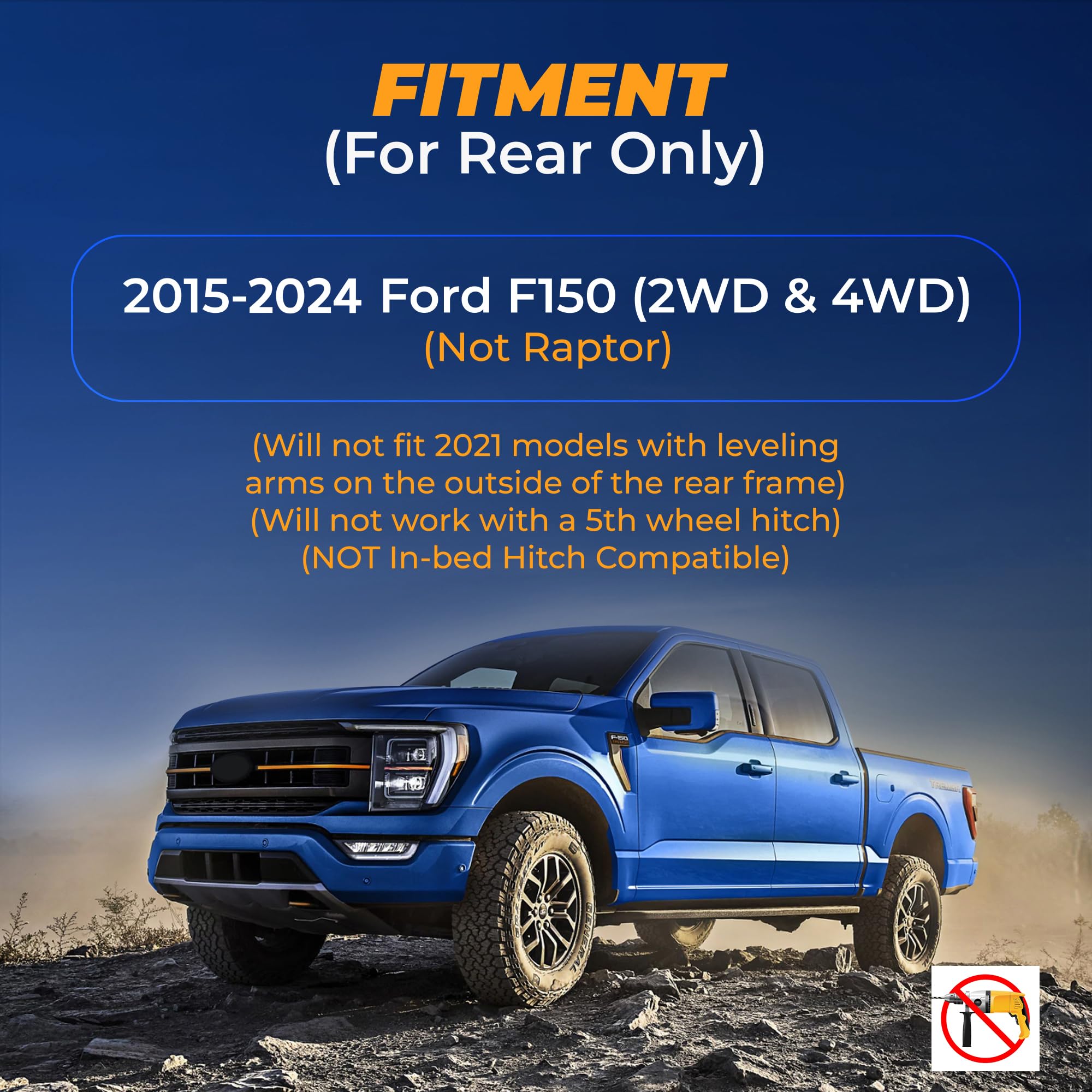 Torque Airbag Air Bag Suspension Kit For 2015-2025 Ford F150 2Wd 4Wd F-150 Rear Helper Bag Spring Towing 5000 Lbs (Replaces Firestone Ride Rite 2582) (Tr2582)