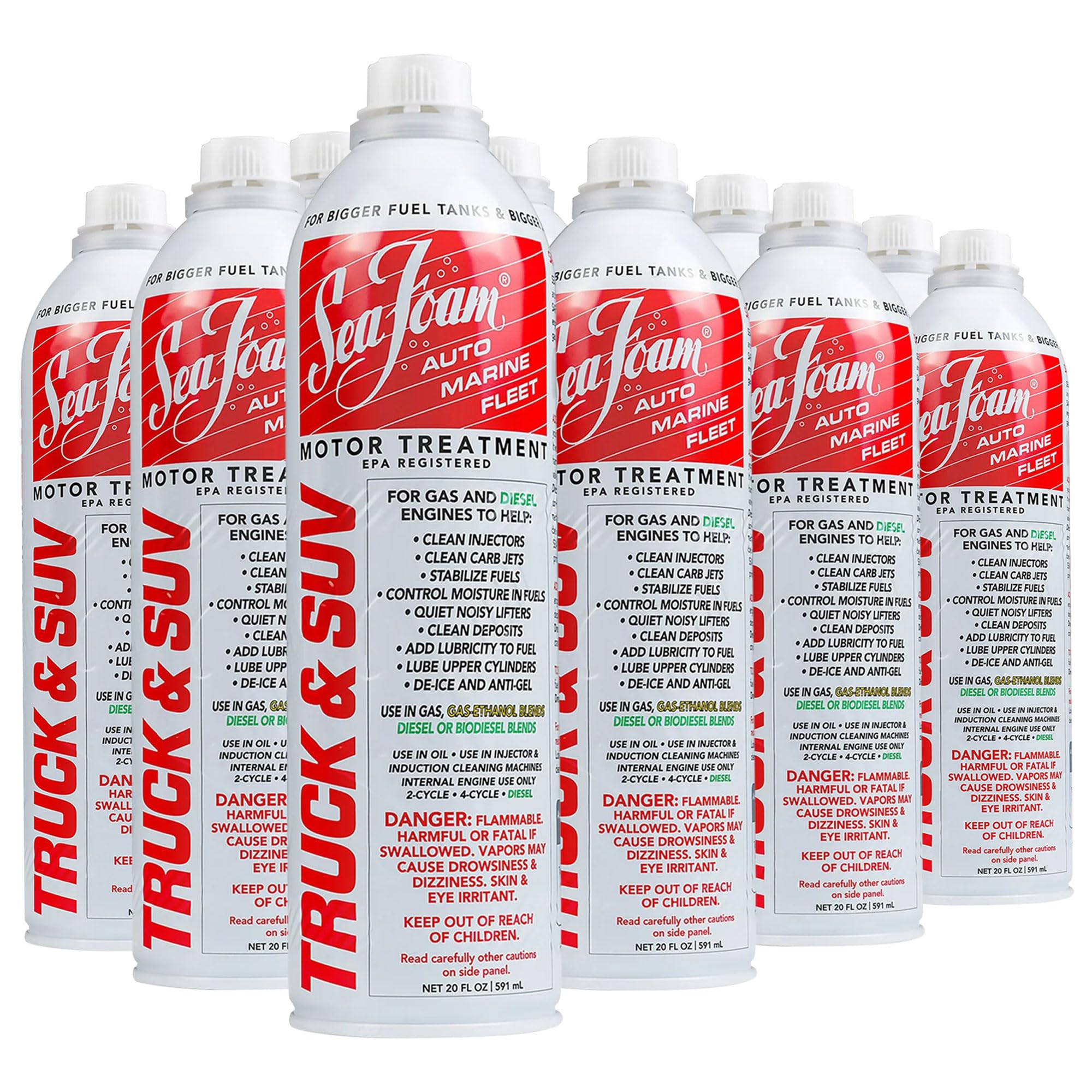 Sea Foam Truck & Suv Motor Treatment Fuel & Oil Additive, St20, 20 Oz, Pack Of 12