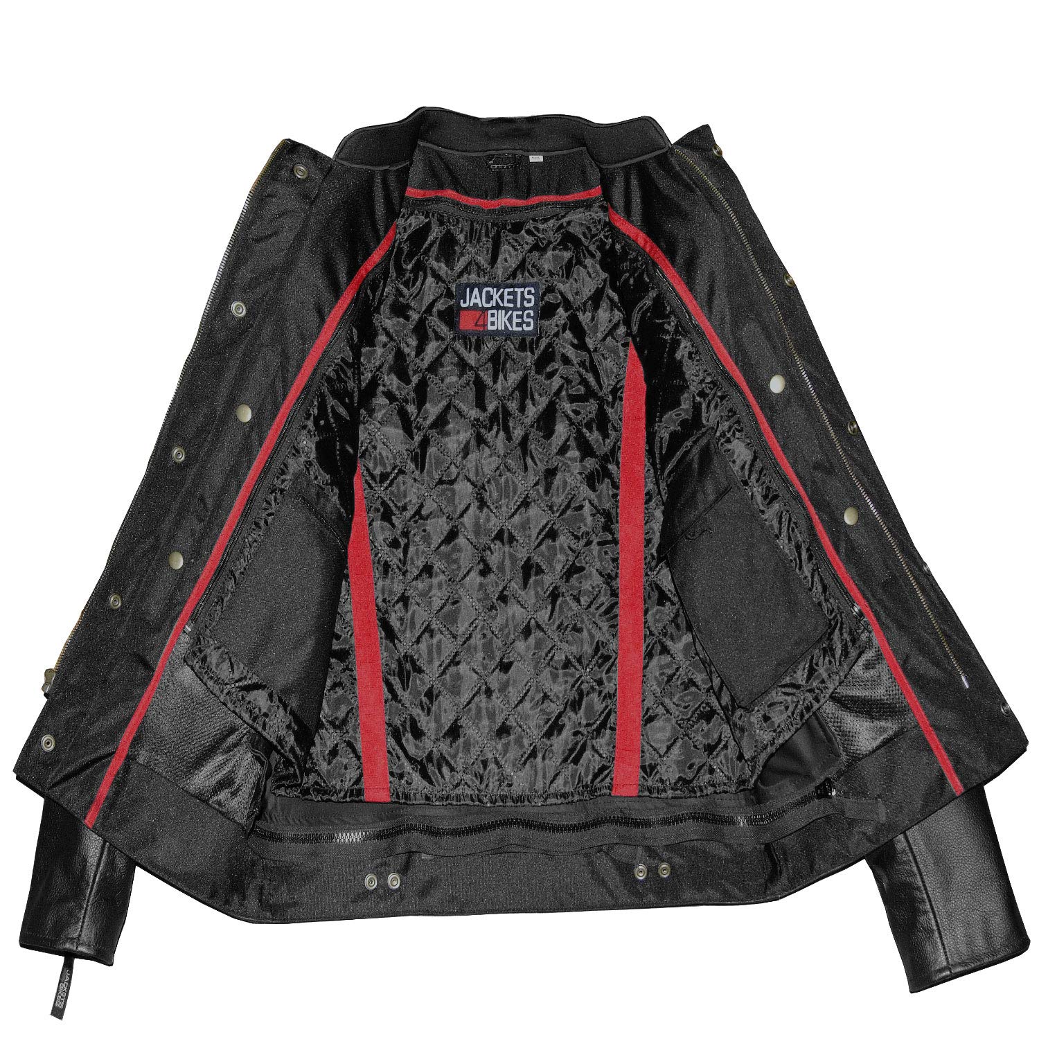 Men'S Commuter Premium Natural Buffalo Leather Motorcycle Jacket Ce Armor Conceal Carry Gun Pockets Cruiser Biker Black L