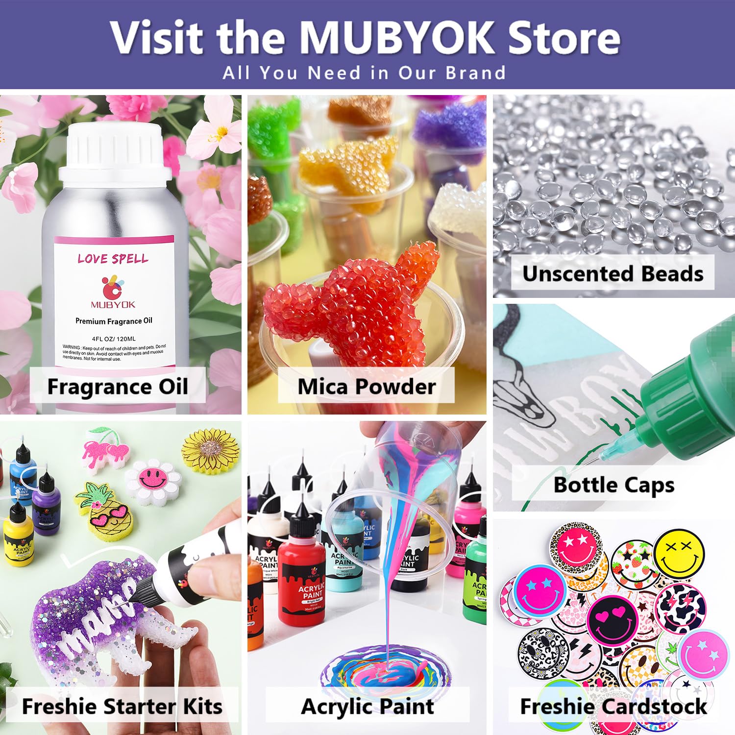 Mubyok 7Lb Premium Unscented Aroma Beads For Car Freshies Diy Eva Beads Freshie Beads Bulk Freshie Supplies