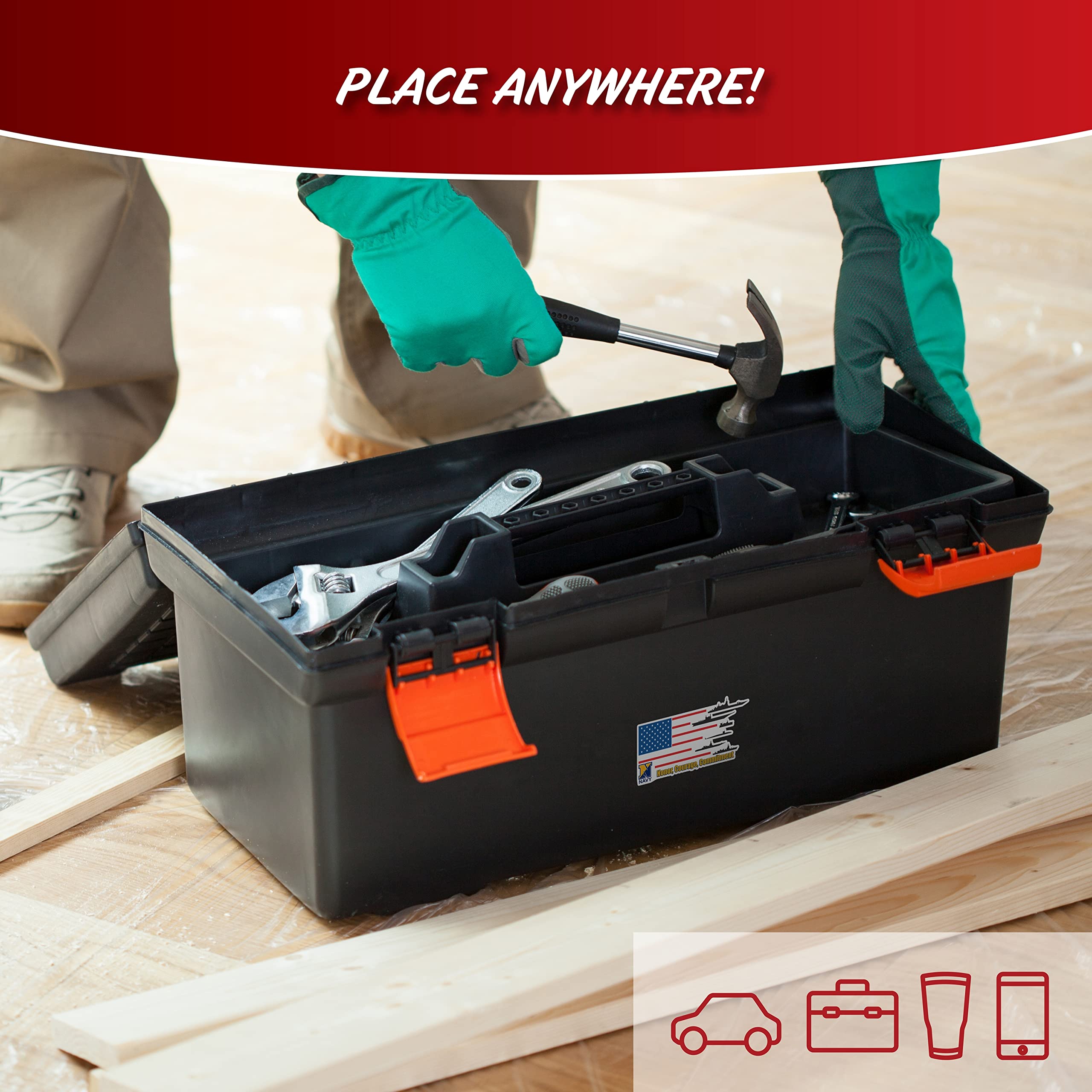 United States Navy - 11 Piece Usn Licensed Stickers For Car Truck Windows, Phones, Tablets, Laptops - Large Military Decals From