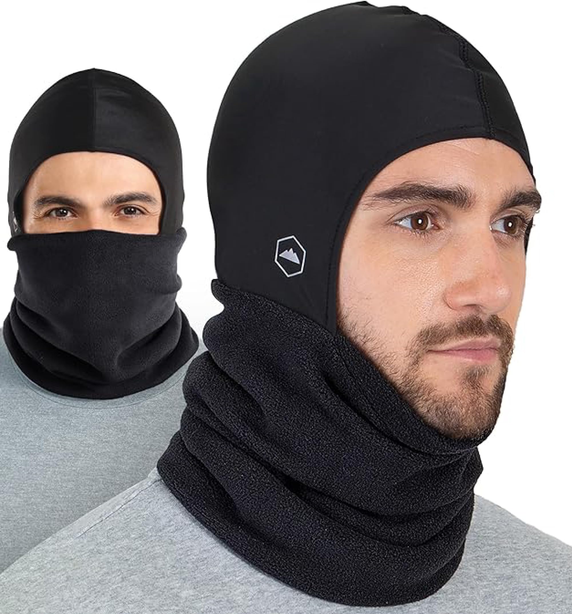 Ski Mask - Neck Warmer with Helmet Liner, Fleece Balaclava, Neck Gaiters for Men & Women - Winter Motorcycle Helmet Liner