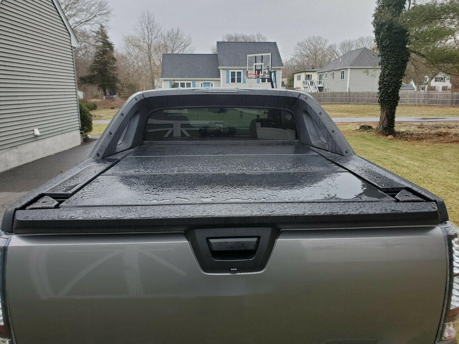 KUAFU Rear Tailgate Cover Cap for 2007-2013 Chevy Avalanche/Cadillac Escalade EXT - Black Molding Trim Protector GM1994113