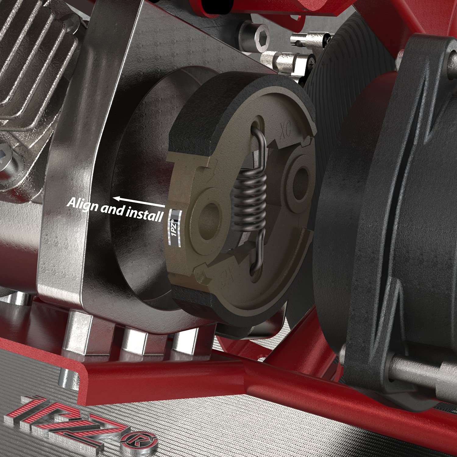 1Pz Hc1-B01 Heavy Duty Clutch For Pocket Bike 43Cc 47Cc 49Cc 2 Stroke X-1 X-2 Cat Eye