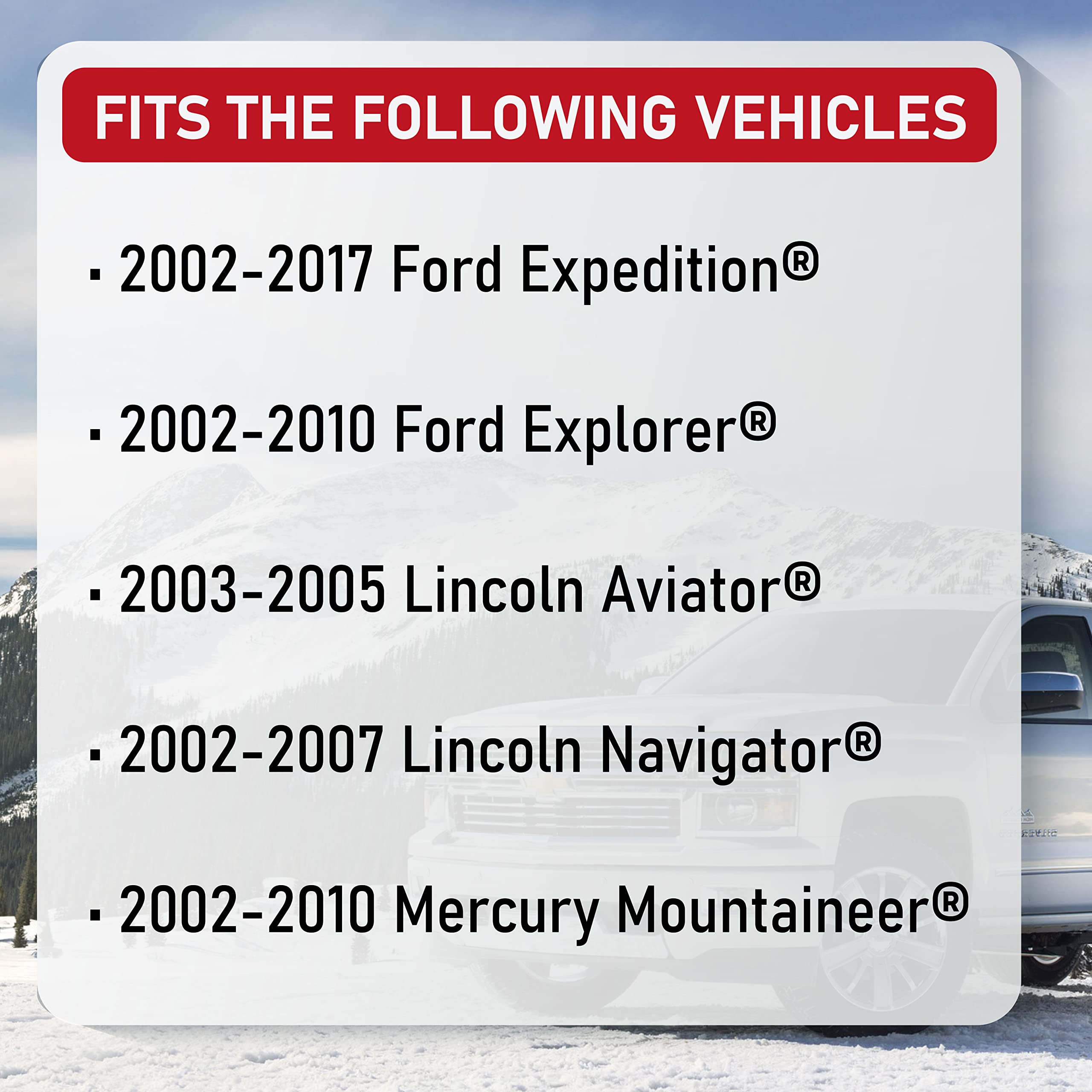 Rear Blend Door Actuator - Replaces 604-213, 1L2Z19E616BA, YH-1743 - Compatible with Ford, Lincoln & Mercury SUVs - Expedition,