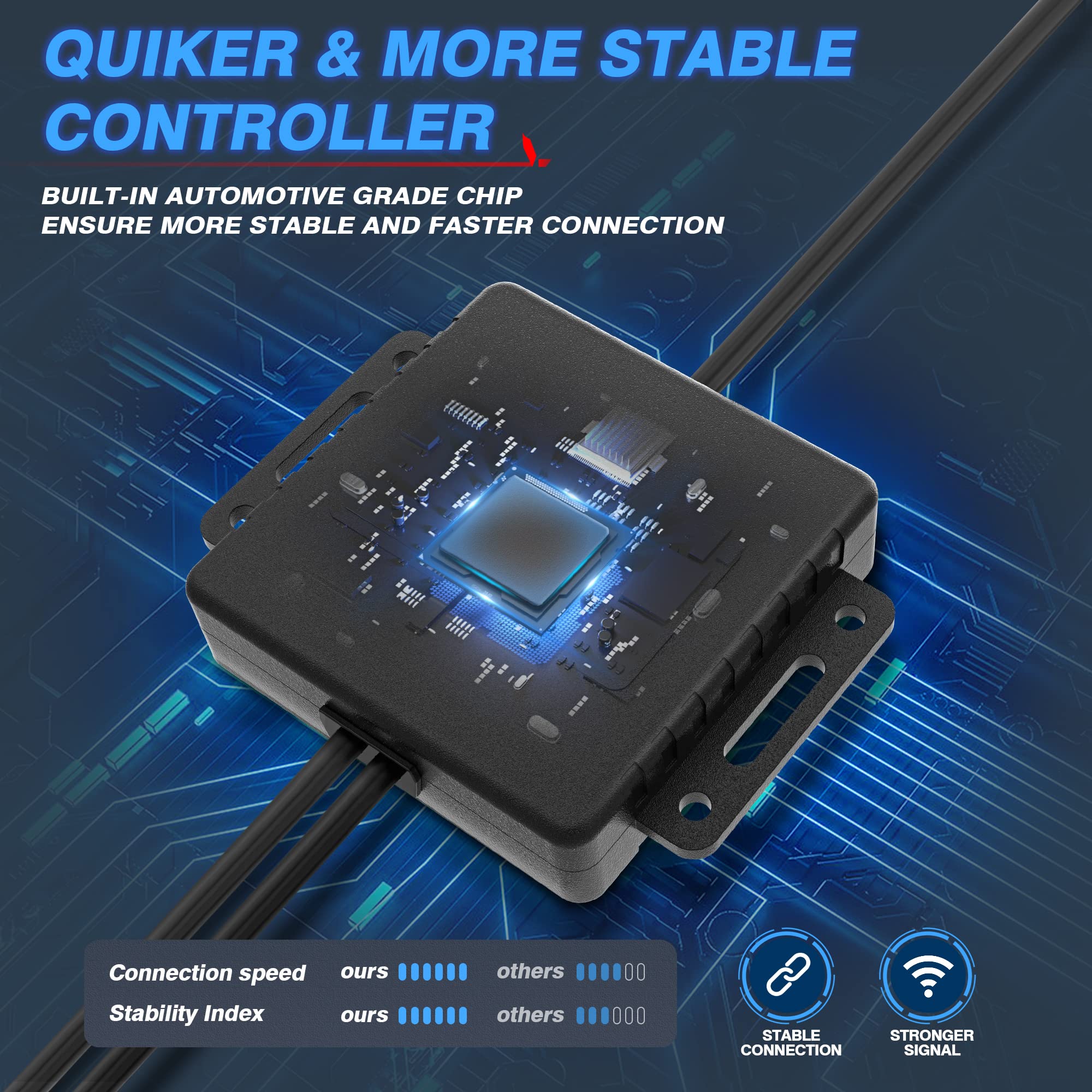 Mictuning 2Nd-Gen Rgb Led Rock Lights With Bluetooth Controller, Timing Function, Music Mode - 8 Pods Multicolor Neon Led Light