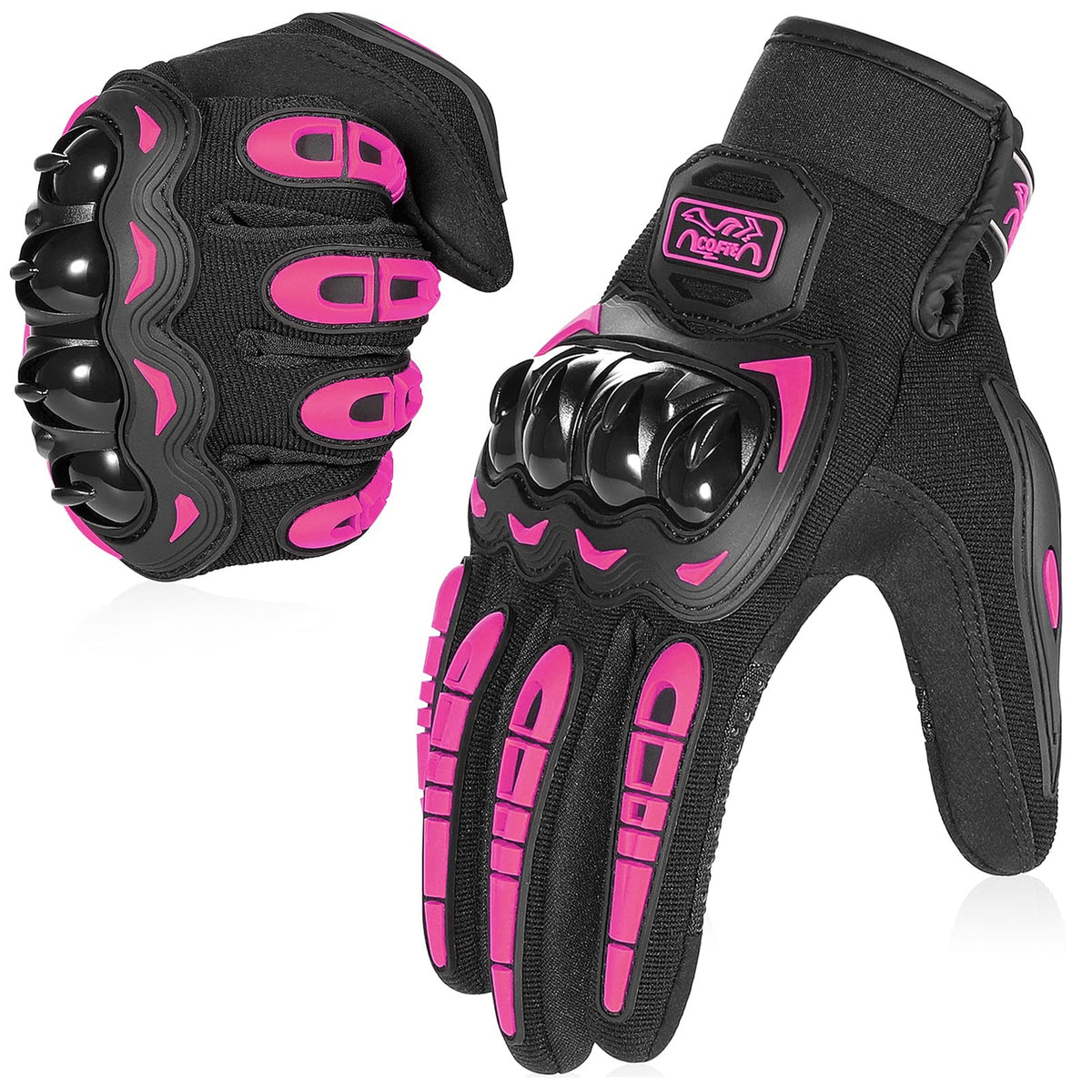 Cofit Motorcycle Gloves Breathable, Touchscreen Motorbike Gloves Anti-Slip With Good Grip Hard Knuckles Protection For Men Women