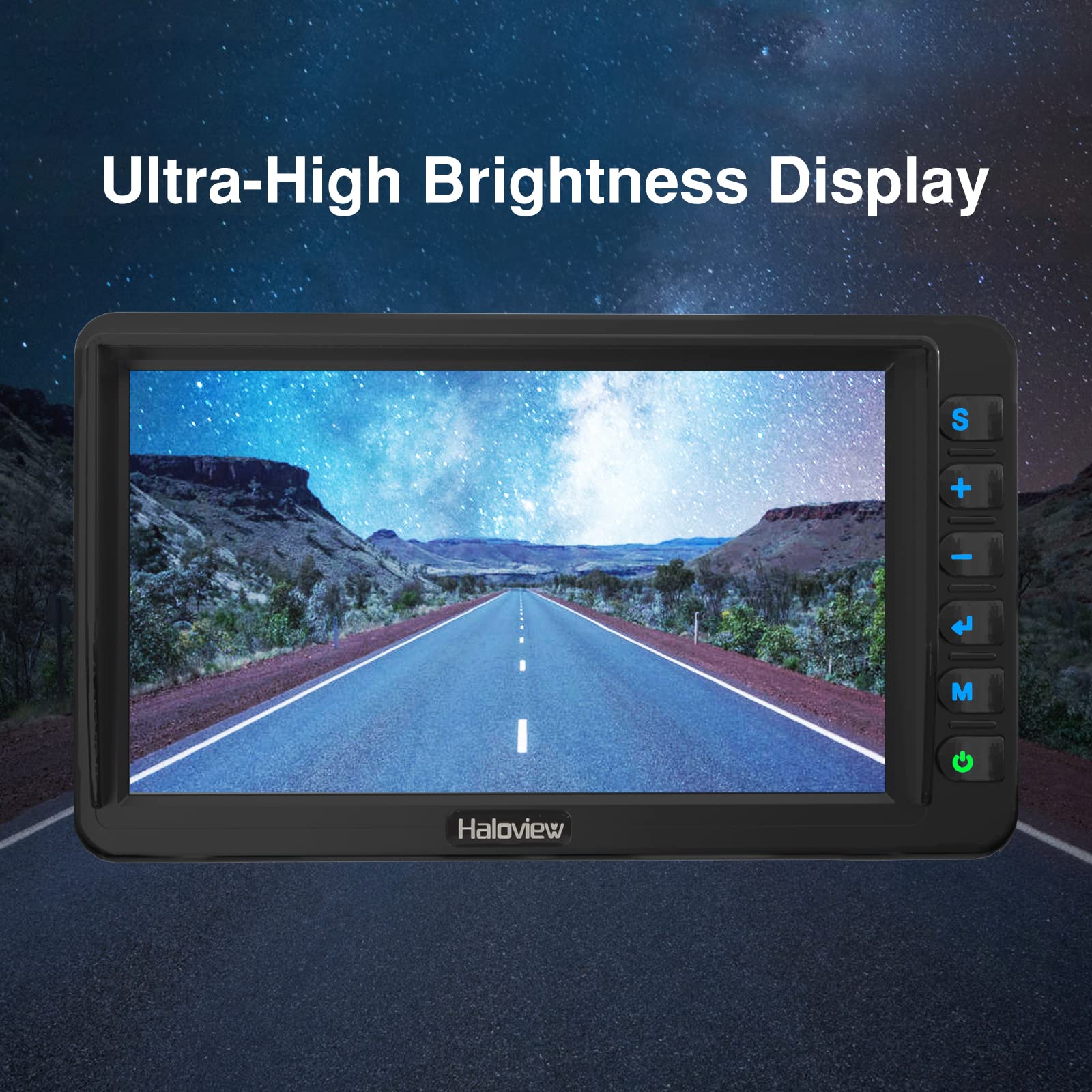 Haloview BT7 Wireless FHD 1080P Backup Camera System with 7" Monitor for RV, Truck, Trailer, Camper, and Van