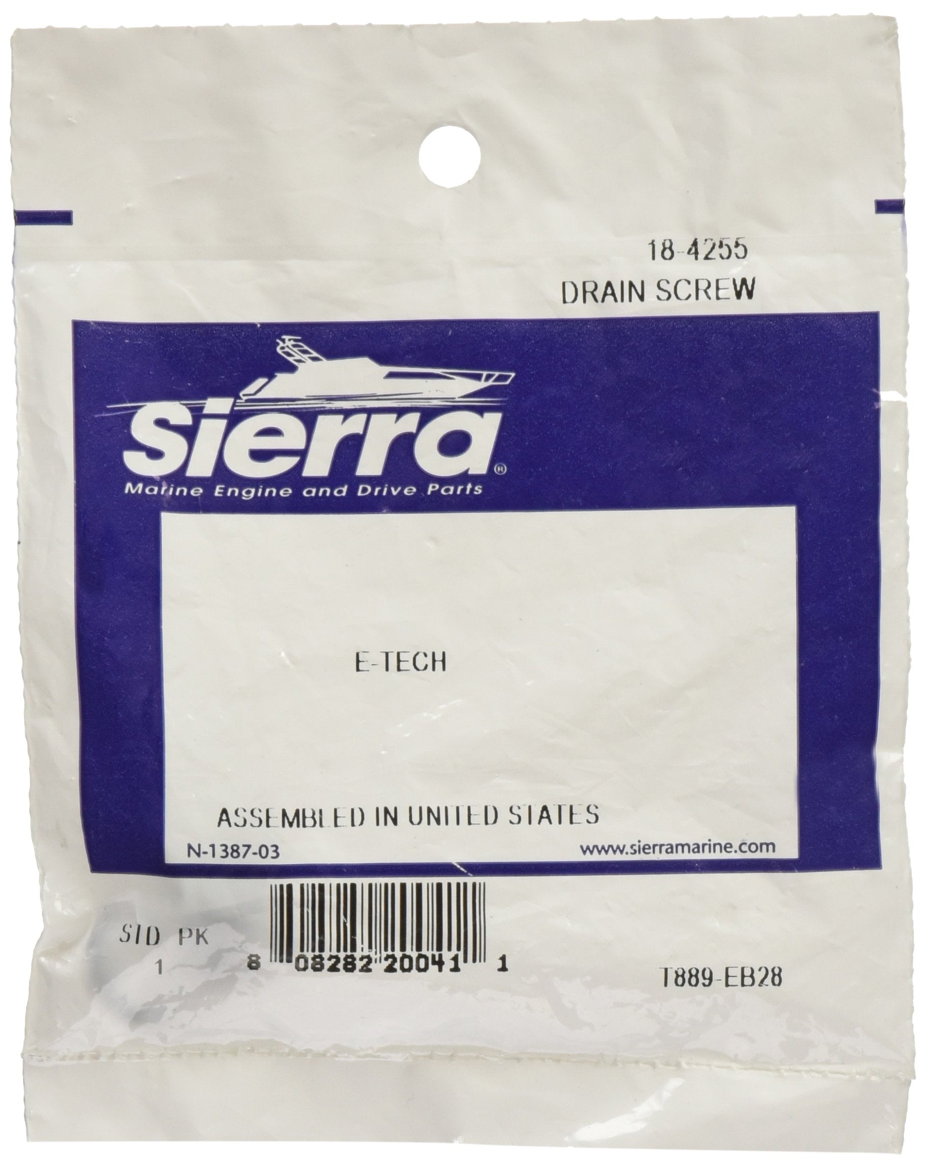 Sierra International, 18-4255, E-Tec Drain Screw