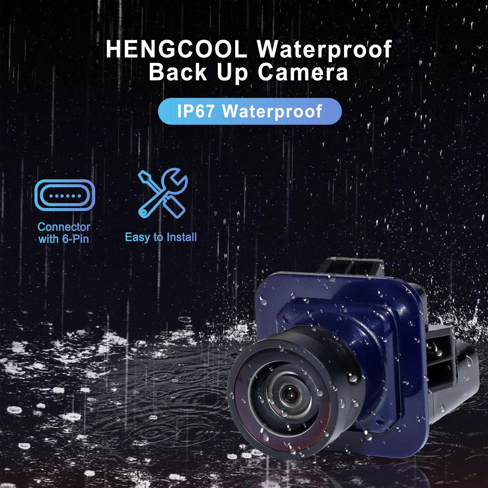 Hengcool F150 Backup Camera, Rear View Back Up Camera Compatible For Ford F150 2010-2014,For Ford Mustang 2015-2022,For Lincoln