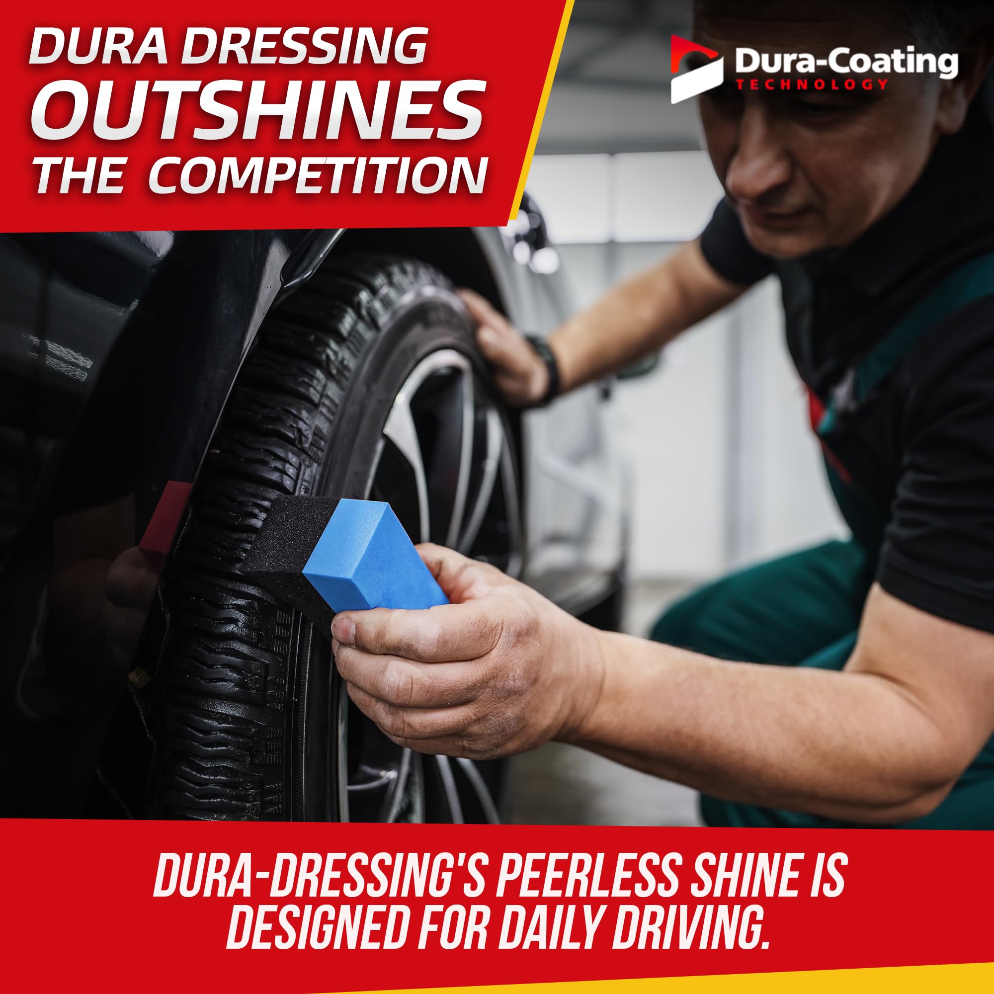 Dura-Dressing Re-Load For Tires Already Coated With Dura-Dressing, 8 Oz. Bottle - Tire Dressing Kit - Made In The Usa To Ensure