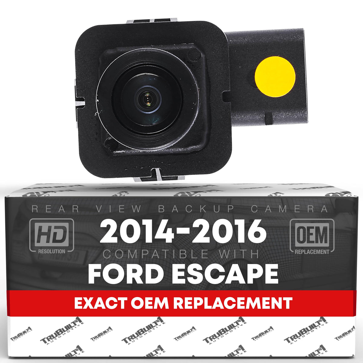 Rear View Backup Camera - Compatible With 2014-2016 Ford Escape - Reverse Park Assist Camera - Oem Ej5Z-19G490-A, 590-419, Fo196