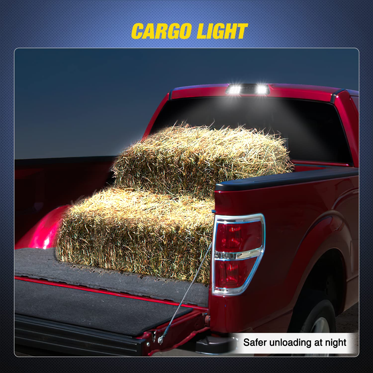 Nilight Third Brake Light Tail High Mount 3Rd Stop Cargo Reverse Led Lights For 2004 2006 2007 2008 Ford F150 Lobo 2007-2010 Exp