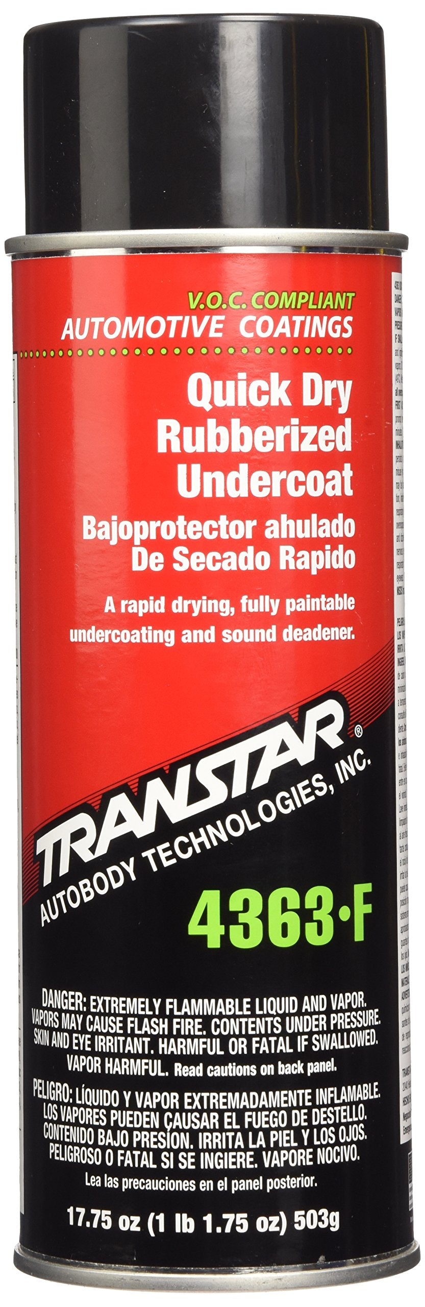 Transtar (4363-F) Quick Dry Rubberized Undercoating - 17.75 Oz. Aerosol