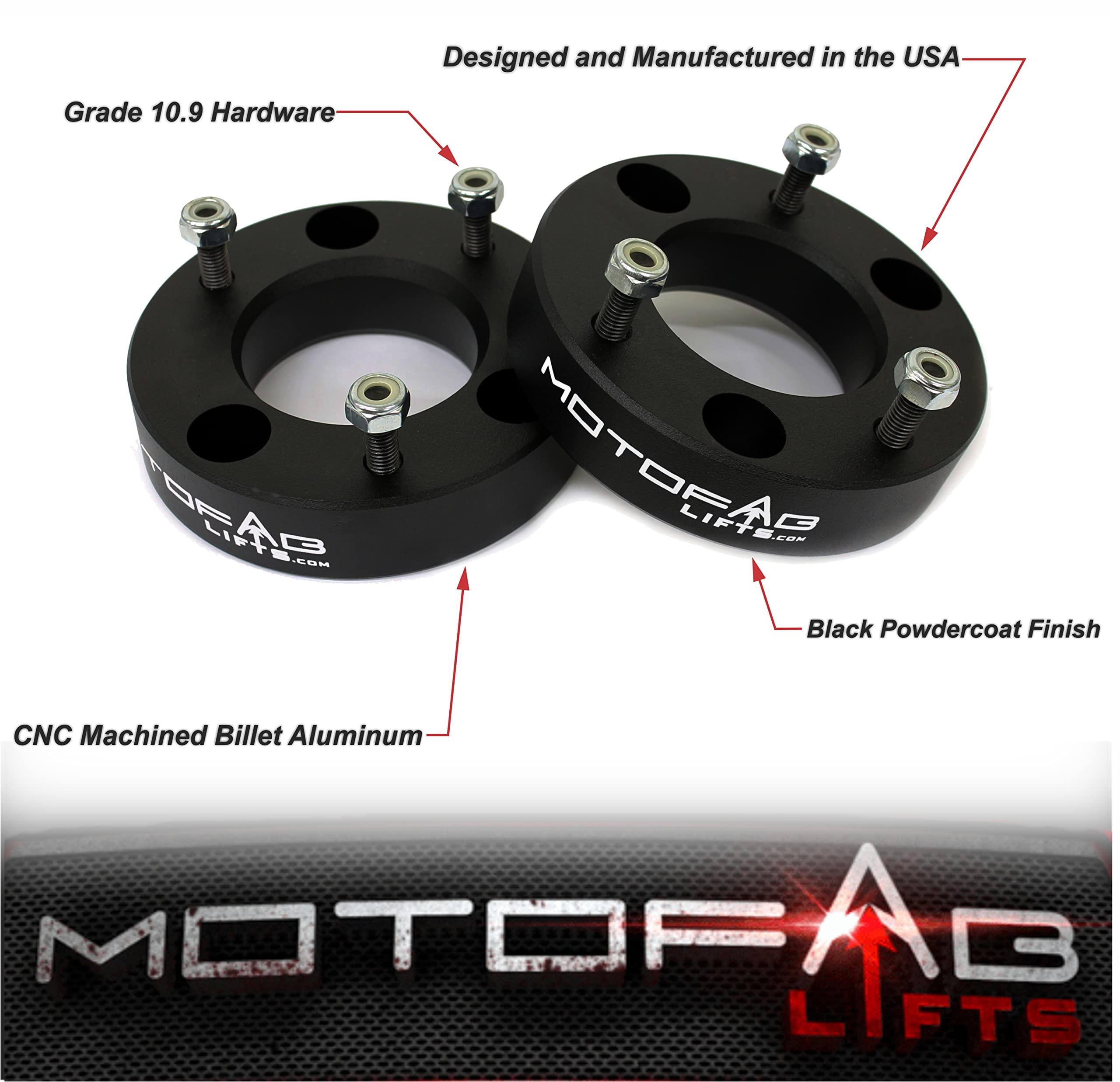 Motofab Lifts F150-2 - 2 In Front Leveling Lift Kit That Is Compatible With F150