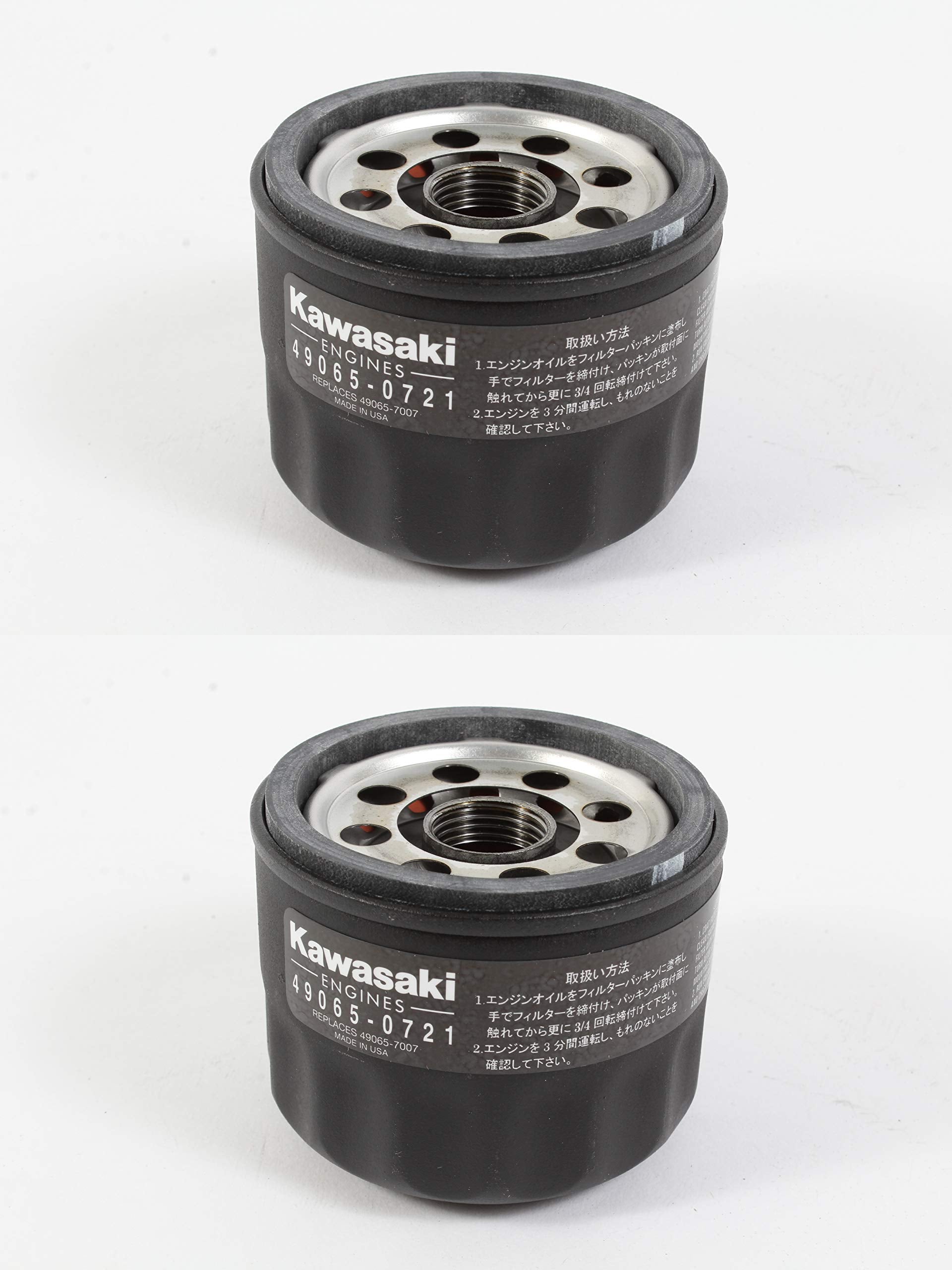 Kawasaki 49065-0721 Oil Filter Replaces 49065-7007 (2 Pack)