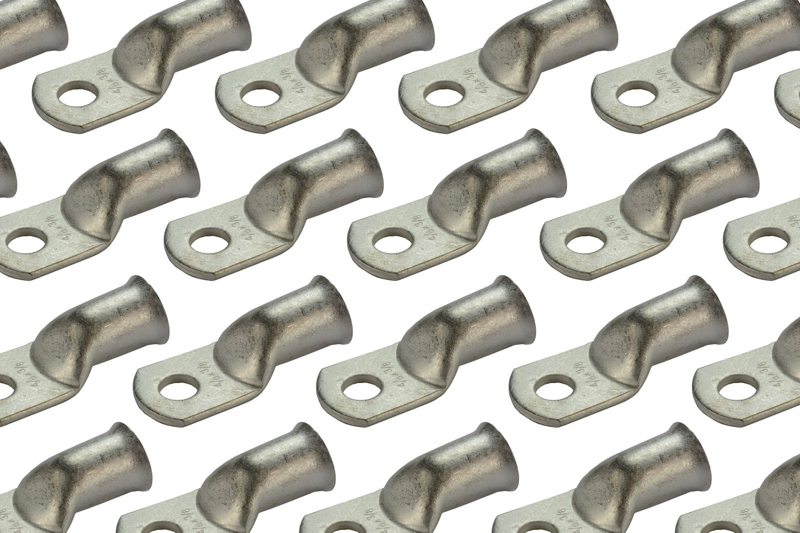 Temco 25 Pack Tinned Copper Welding Battery Cable Ends, Lugs Terminal 4/0 Awg 3/8'' Hole - Marine Grade (6 Awg To 1/0 Awg Option