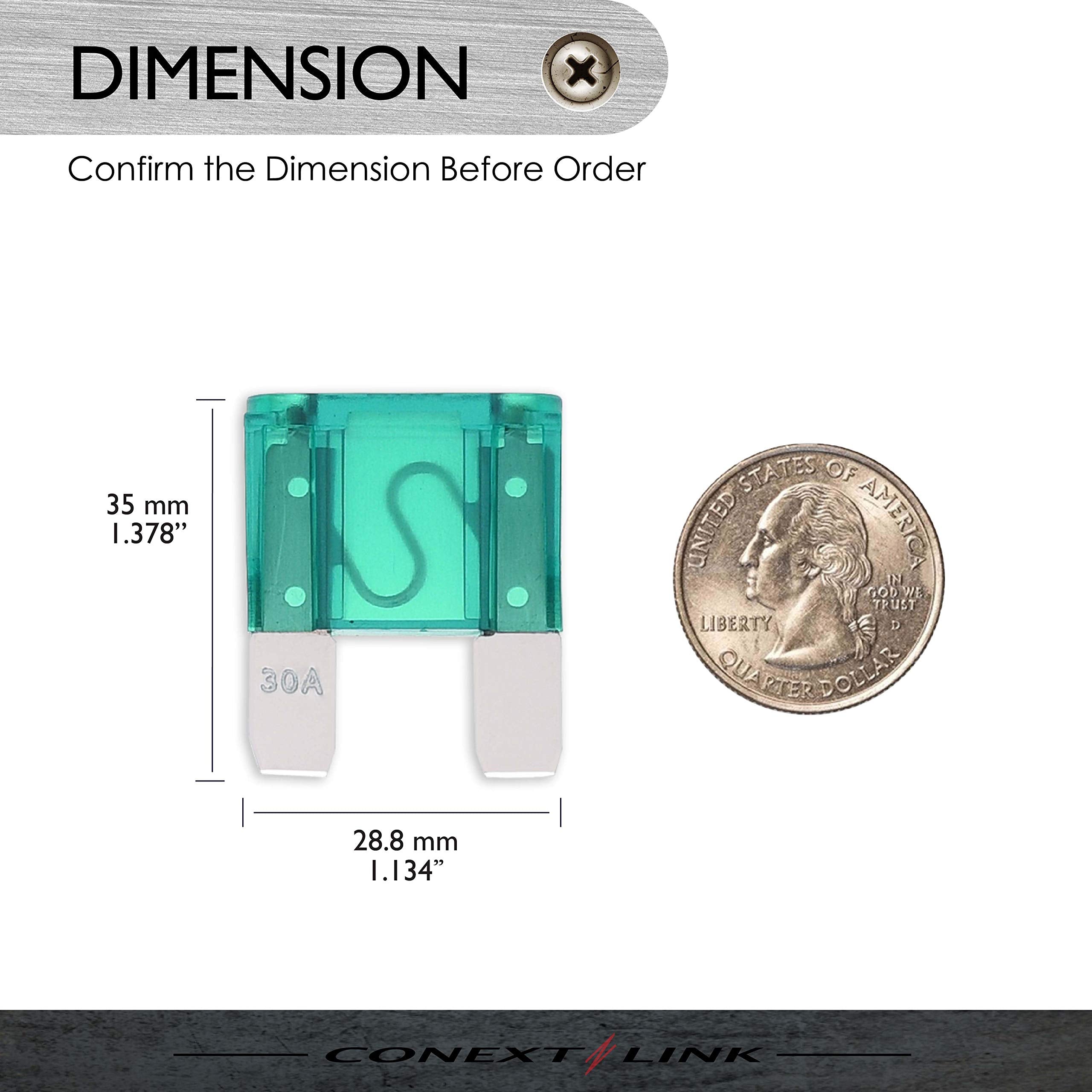 Conext Link Maxi30-10 Nickel 30 Amp Maxi Fuse 10 Pack (14291)