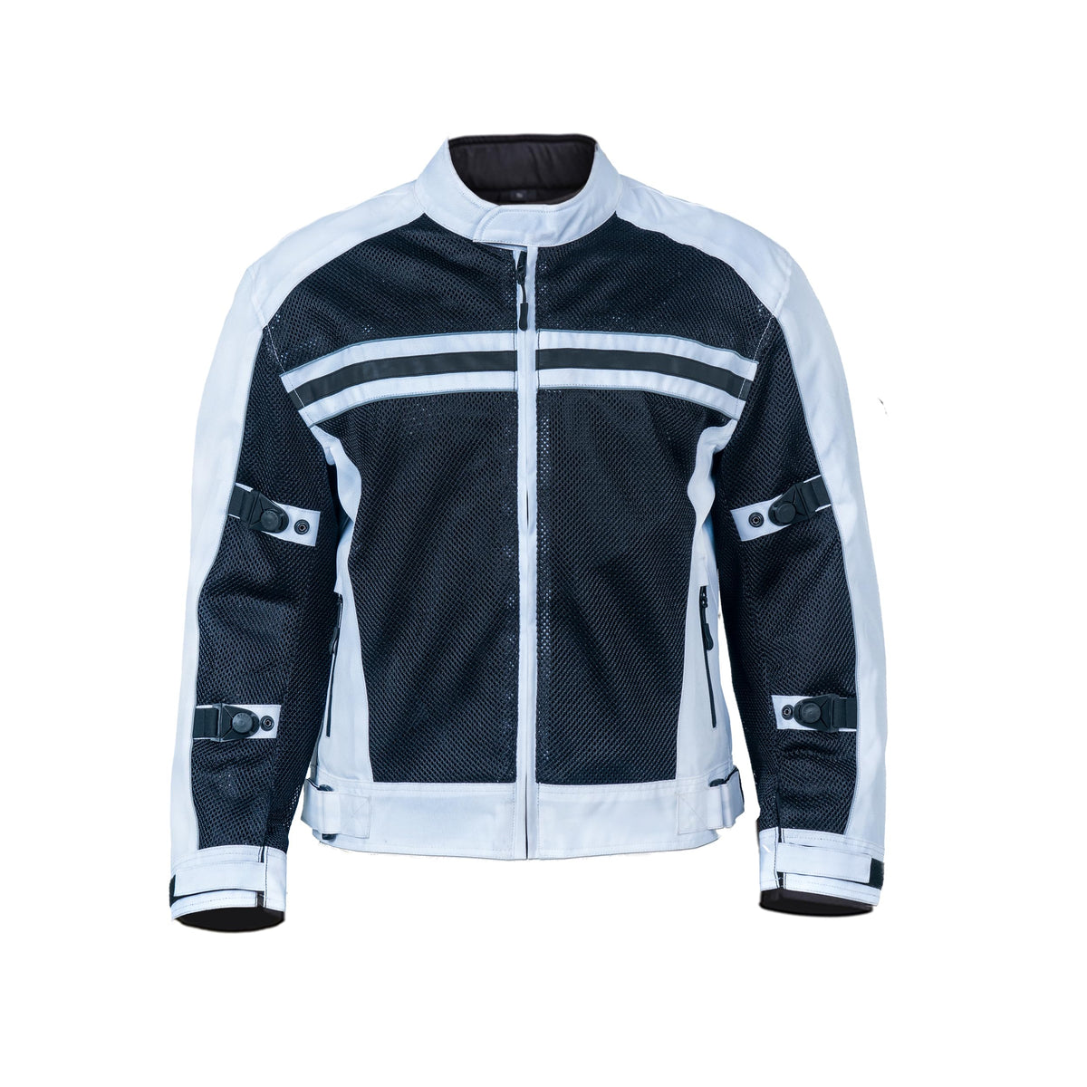 Wicked Stock Motorcycle Jacket Men - Ce Level1 Reflective Summer Biker Jacket Men With Adjustable Cuffs & Waist Belt - Lightweig