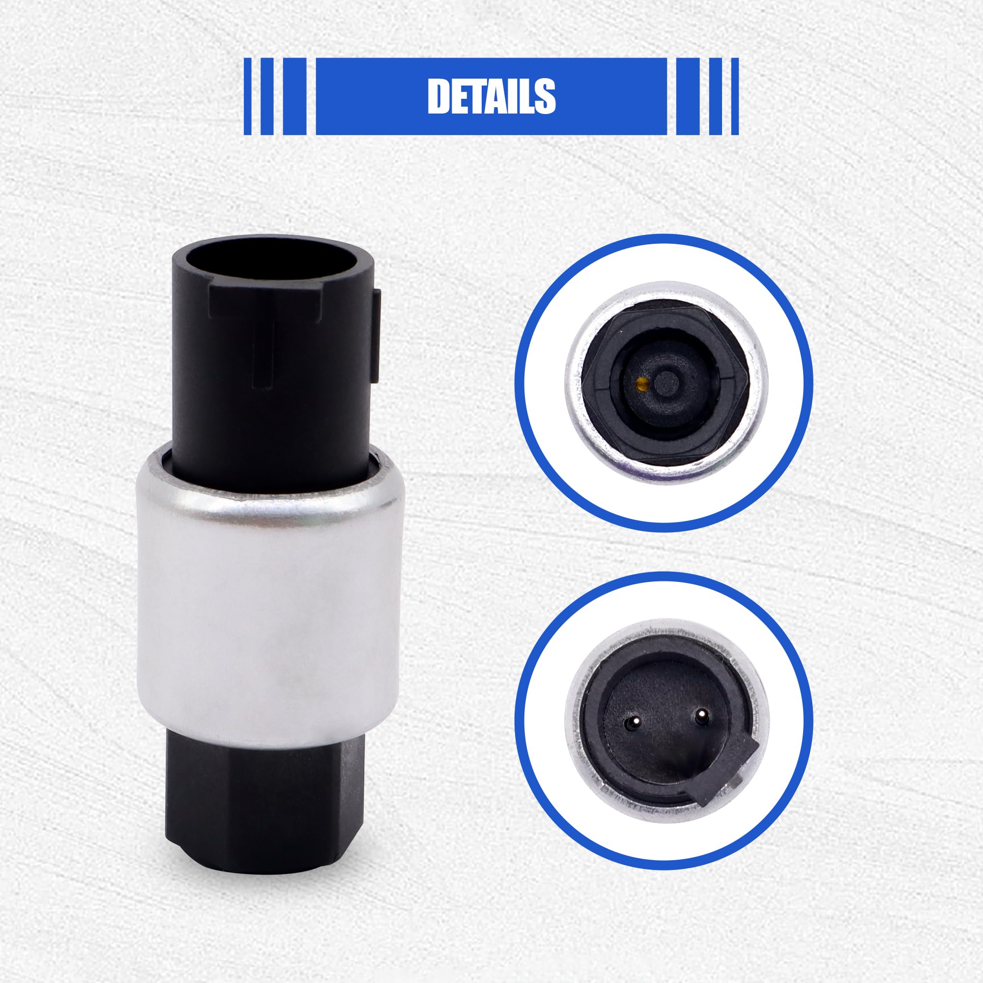 Hisport A/C Clutch Cycling Switch - Pressure Switch Compatible With Ford Lincoln Mazda Mercury Nissan, Replaces 95Bw19E561Aa, F5