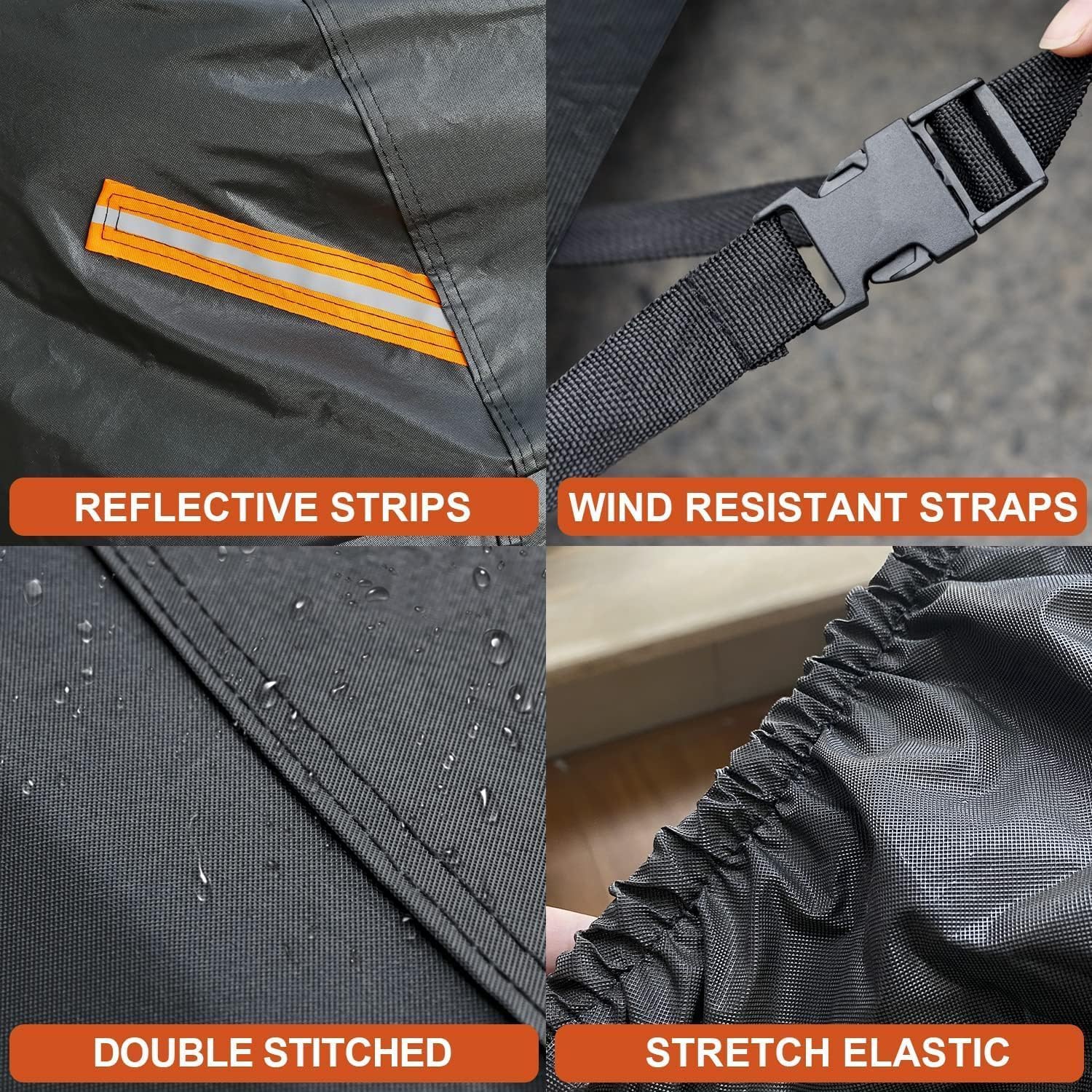 Kayme 7 Layers Truck Cover Waterproof All Weather, Heavy Duty Outdoor Pickup Cover Sun Uv Rain Protection, Universal Fit (Length