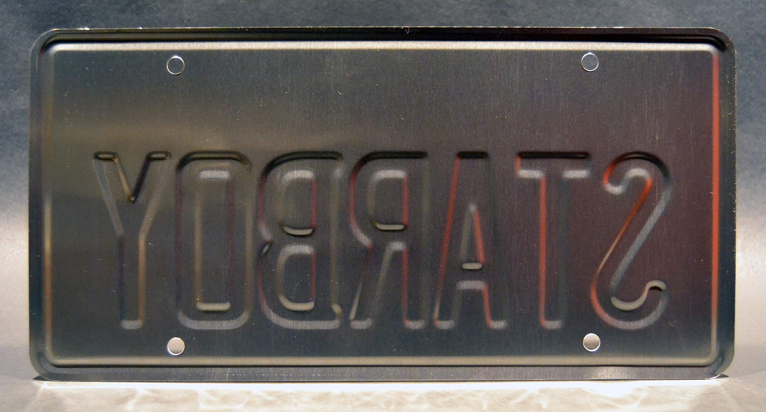 Celebrity Machines The Weekend Ft Daft Punk | Starboy Metal Stamped License Plate