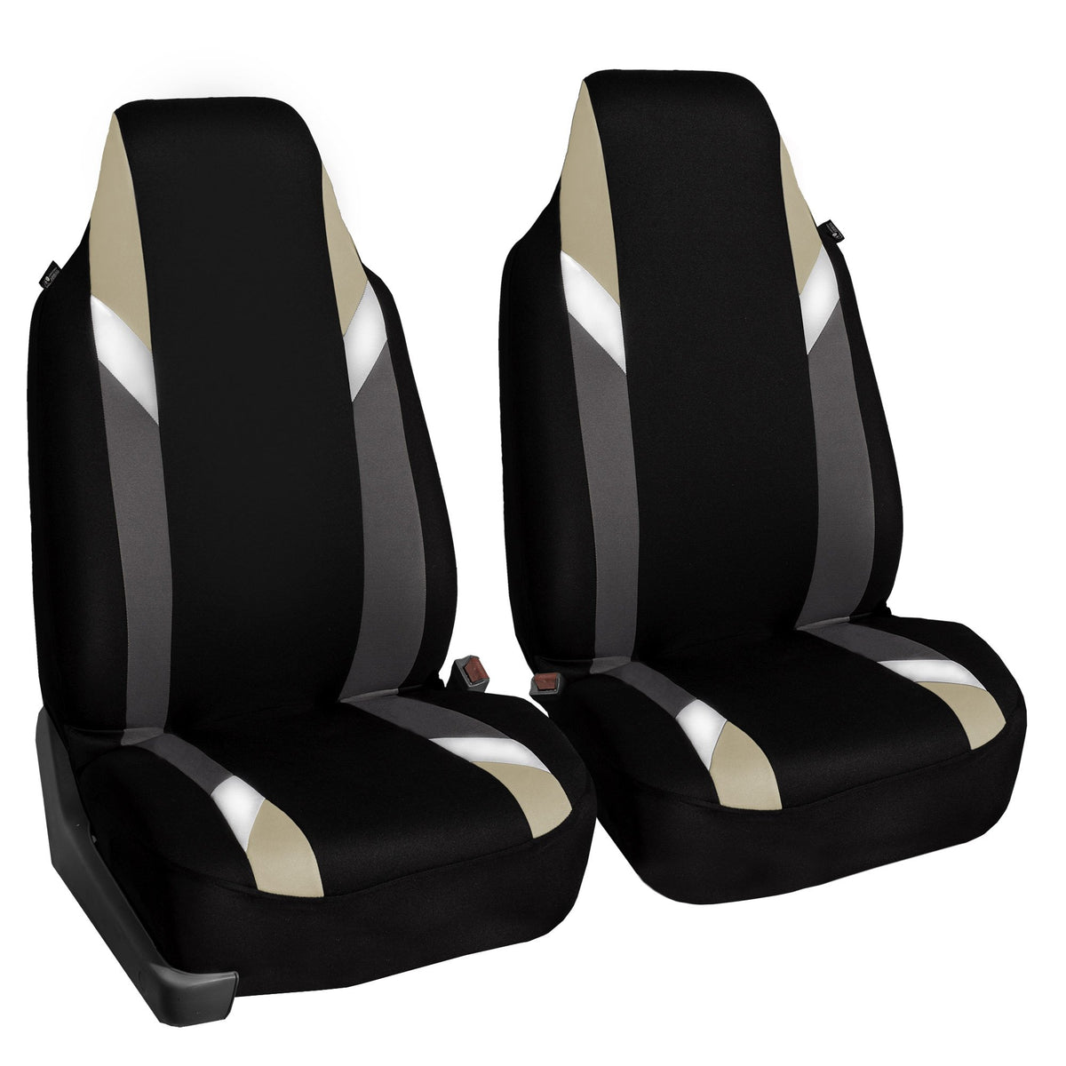 Fh Group Car Seat Cover Cloth Front Set - Car Seat Covers For Bucket Seats, 1-Piece Seat Cover, Universal Fit, Automotive Seat C
