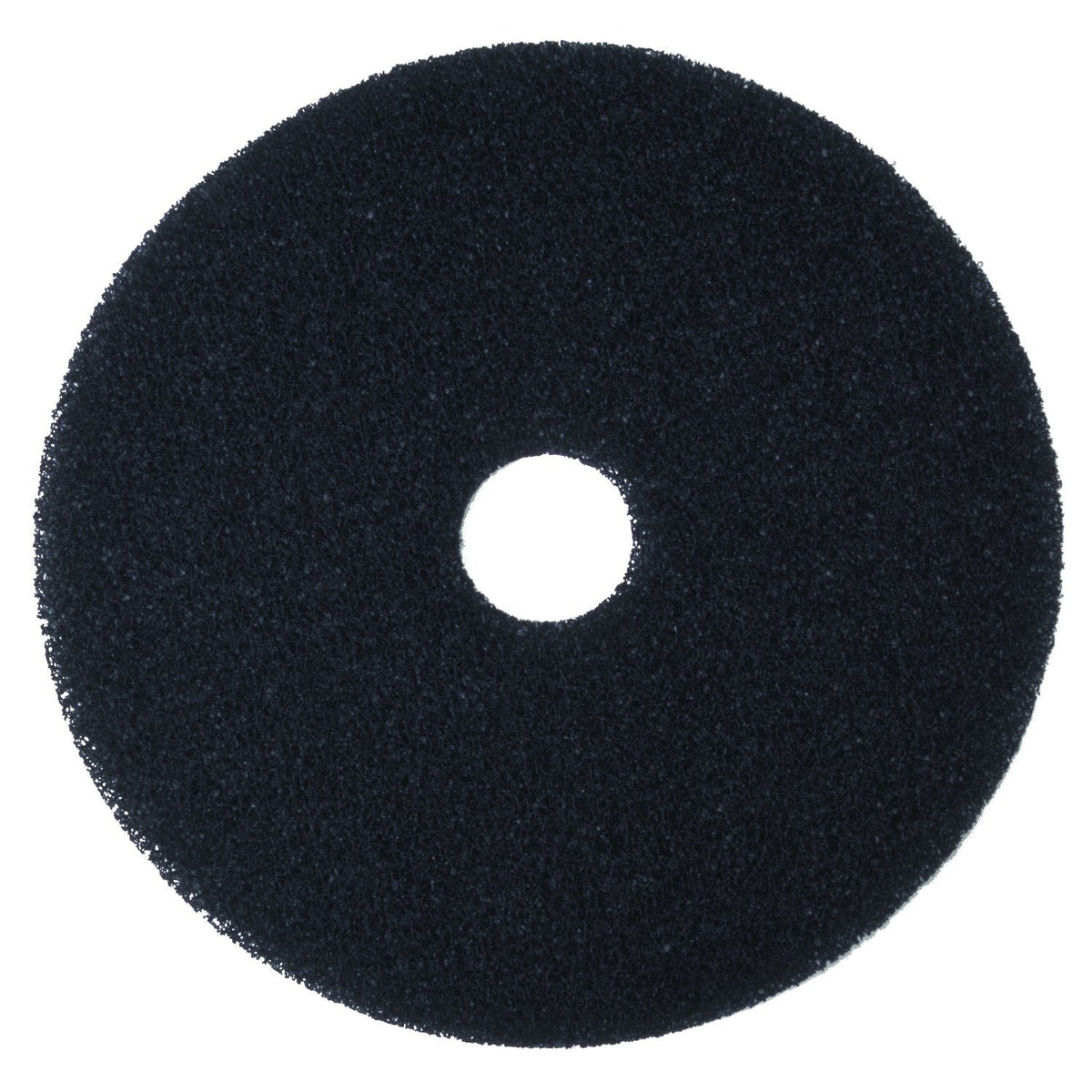 3M Black Stripper Floor Pad 7200, 16'', Used With Water-Based Floor Finish Stripping Solutions, Remove Soiled Floor Finishes And