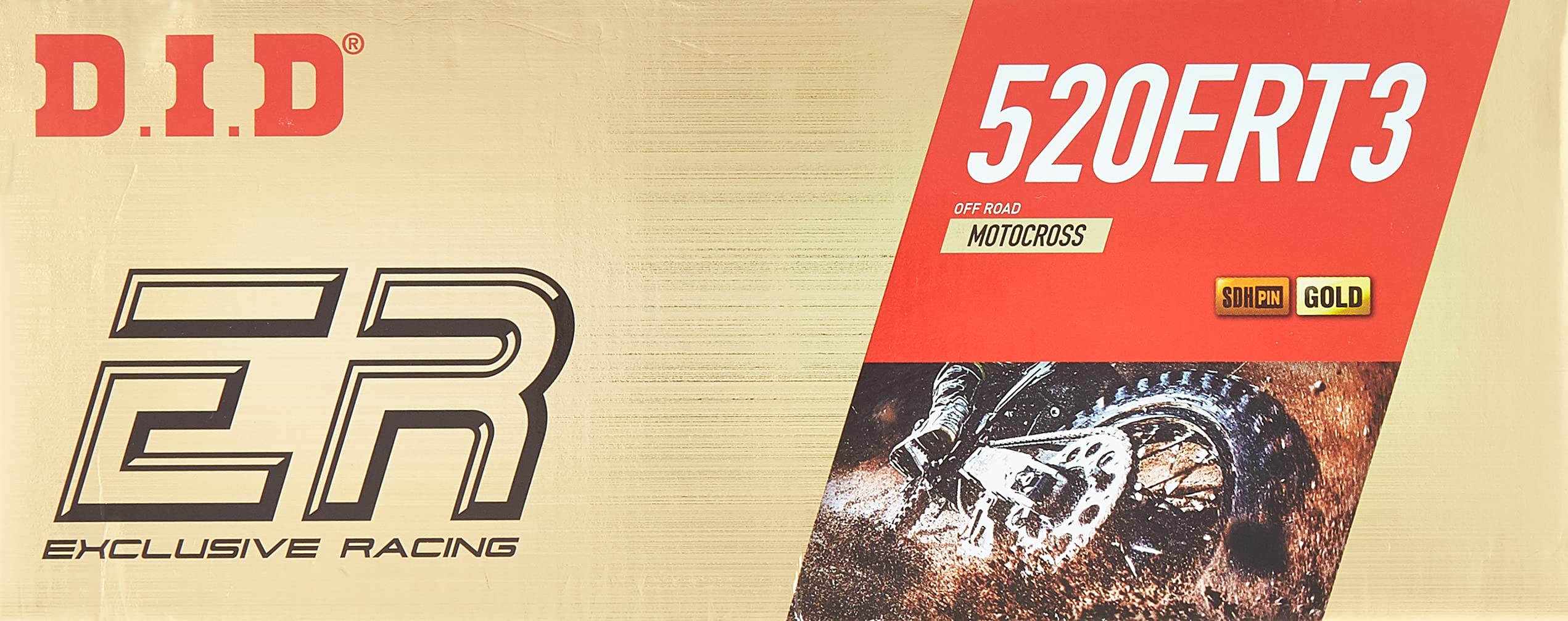 Did (520Ert3-120 Gold 120 Link High Performance Ert3 Series Non-O-Ring Racing Chain With Connecting Link