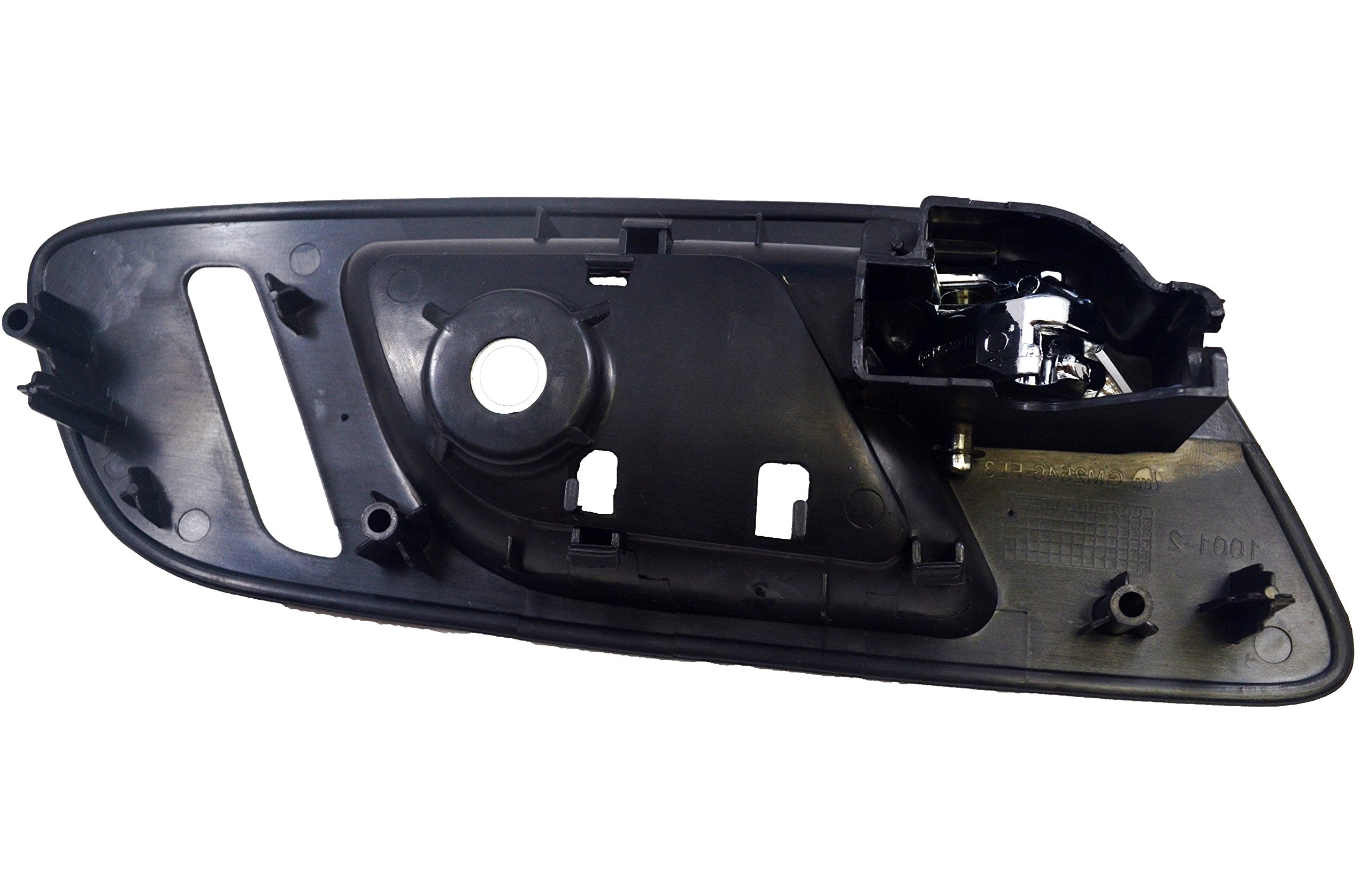 Pt Auto Warehouse Gm-2546Ma-Fr - Inside Interior Inner Door Handle, Black (Ebony) Housing With Chrome Lever - With Heated Seat H