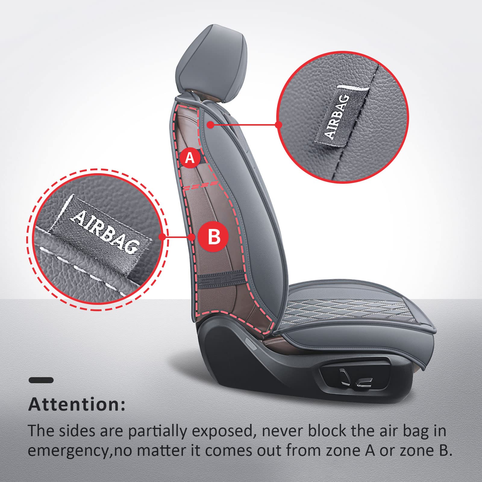 MIROZO Ram Seat Covers,Waterproof Truck Seat Covers Fits for 2009-2024 Dodge Ram 1500 2500 3500 Crew Quad Regular Cab Pickup Cus