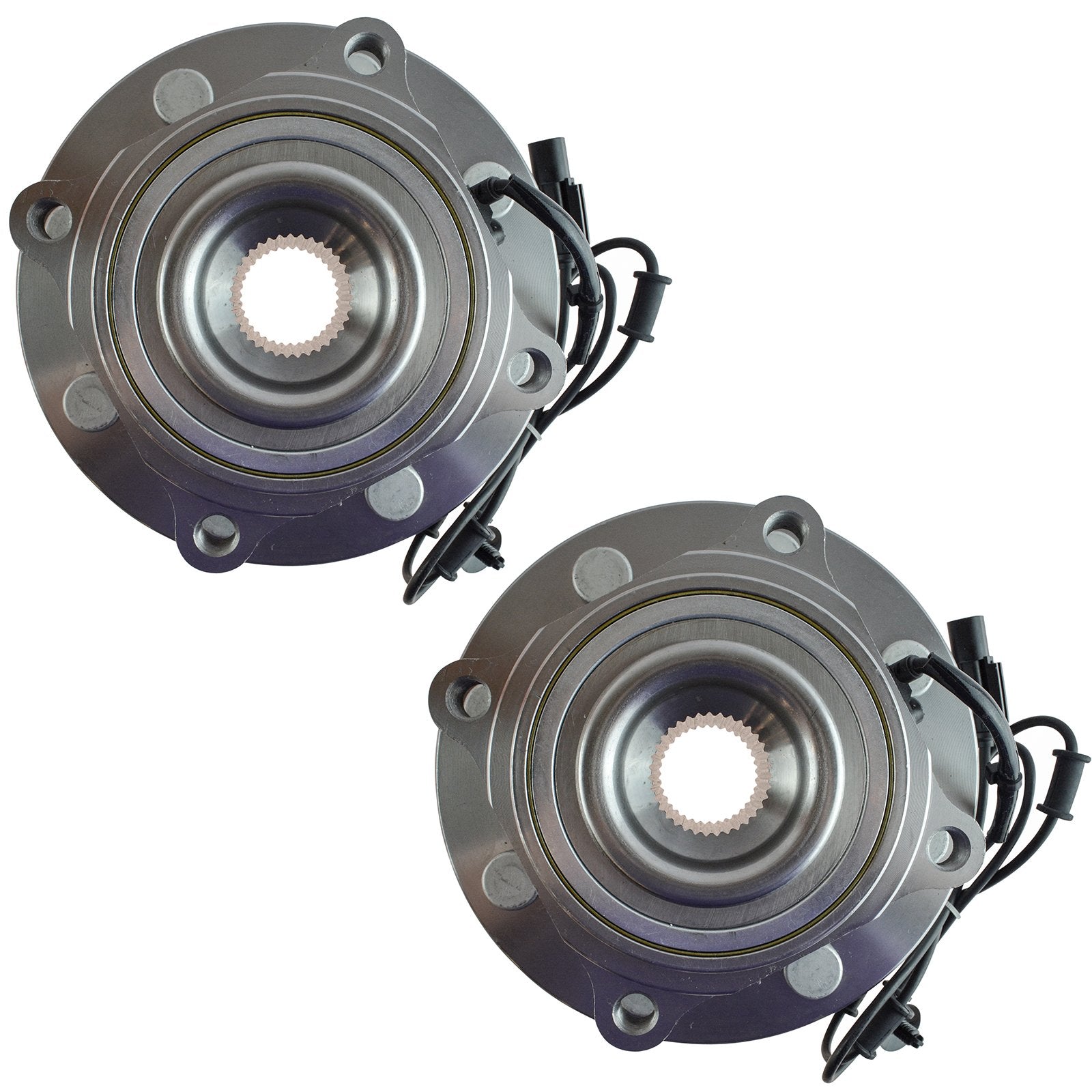 Trq Front Wheel Hub Bearings Assembly Set Compatible With 2012-2013 Ram 2500 2012-2014 3500