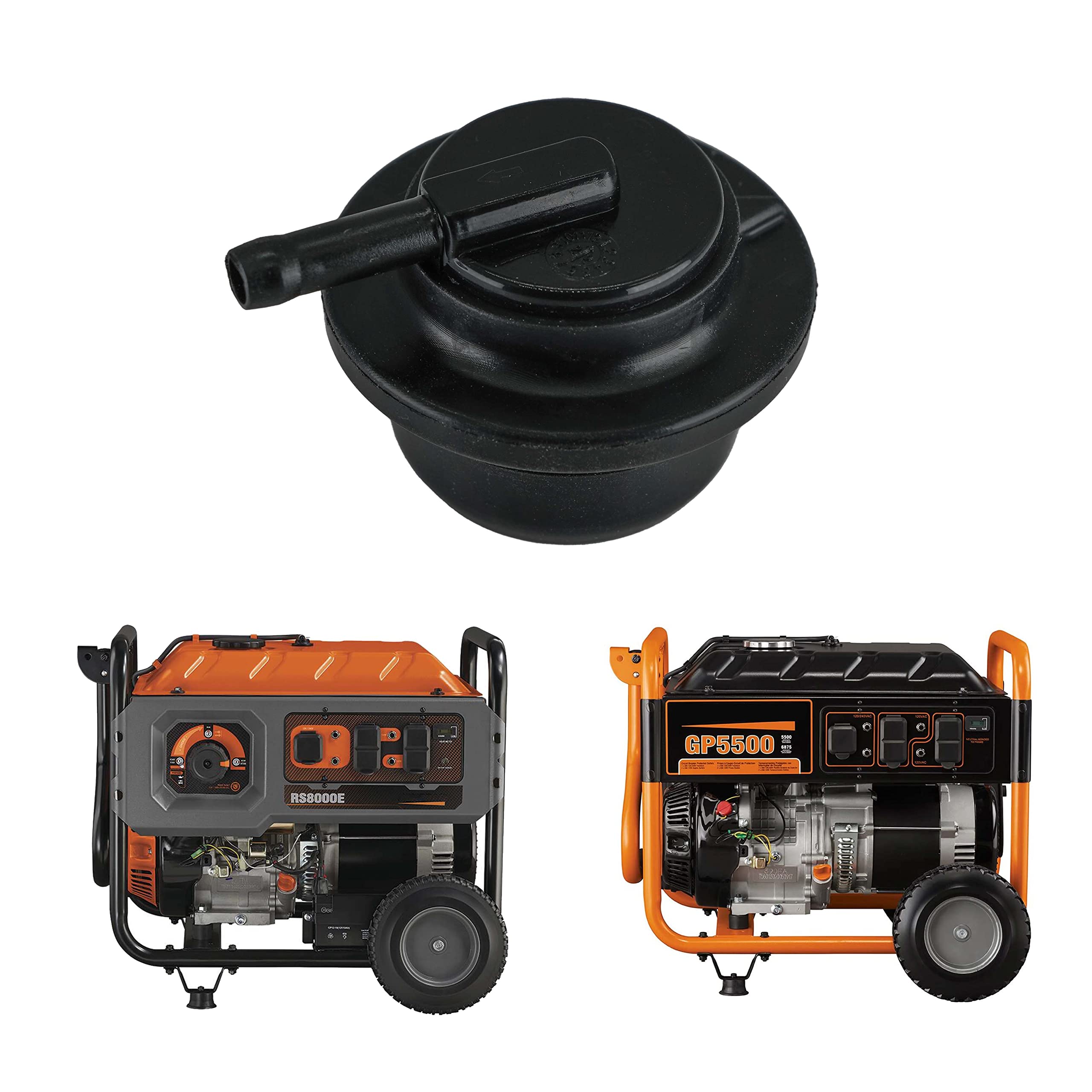 JMCHstore Gas Fuel Tank Vent Valve with Grommet for Generac GP5500/GP6500, Metal, Model OJ7901