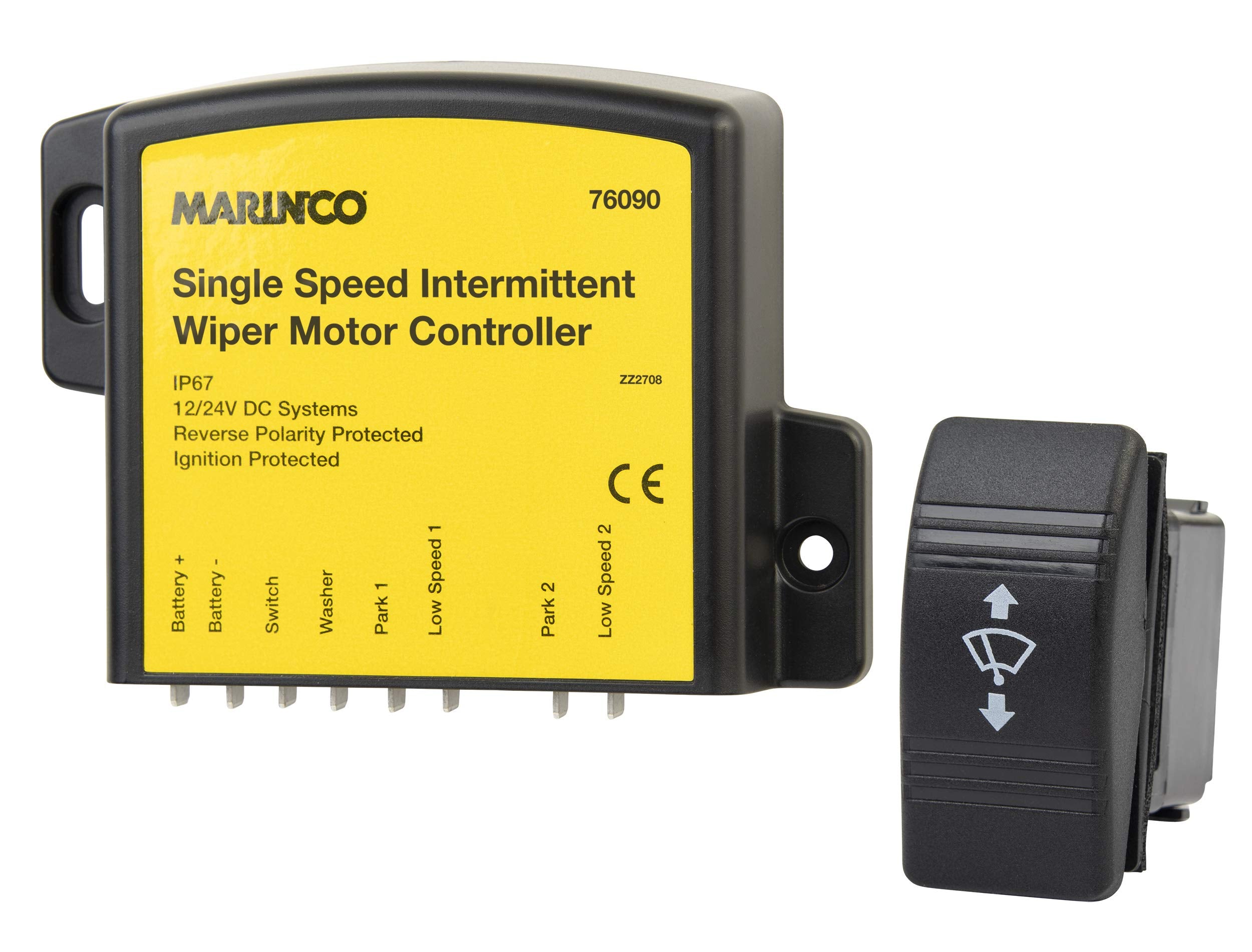 Marinco 76090 Single Speed Wiper Motor Controller, Retail