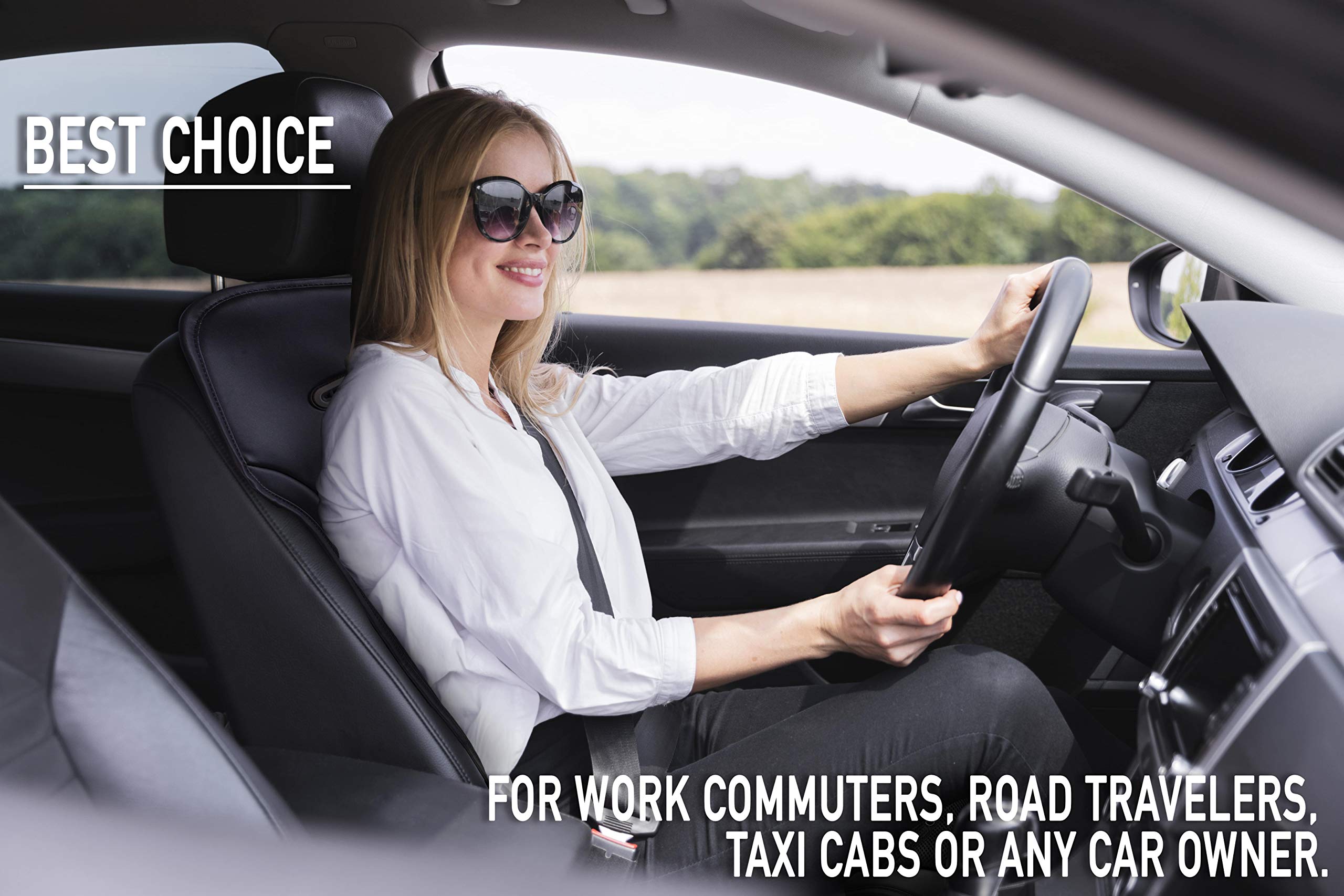 Cooling Car Seat Cushion Cover - 12V Air Ventilated Cooling Seat Cover for Car, Ventilate Breathable Home and Office, Back Comfort, Air Flow Perfect for Hot Weather