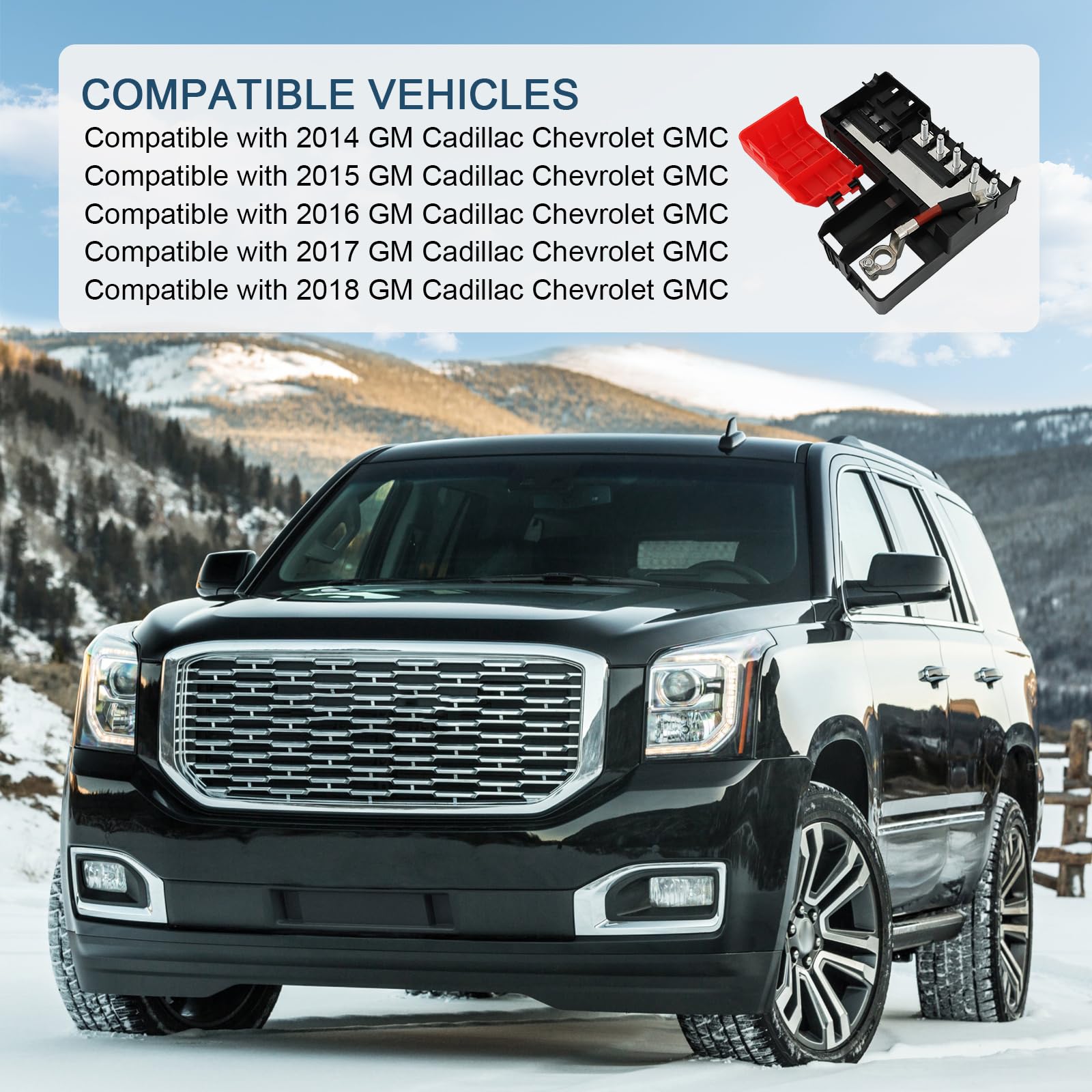 Rimamoka Battery Distribution Fuse Block Compatible with 2015-2020 Chevrolet Suburban Tahoe GMC Yukon Cadillac Escalade 2014-201