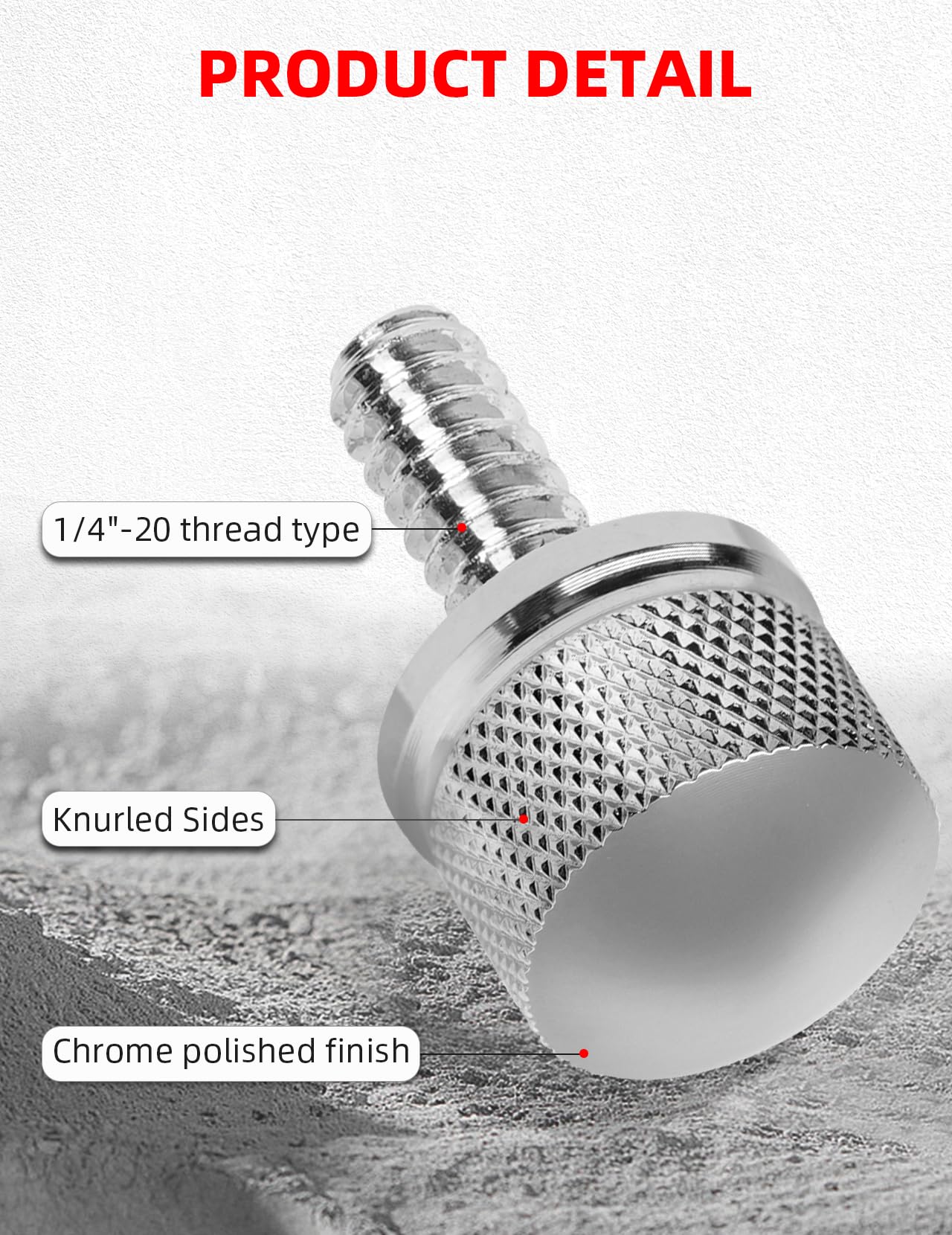 Amazicha Chrome Stainless Steel Seat Bolt Nut Kit Compatible For Harley Davidson 1996-2024