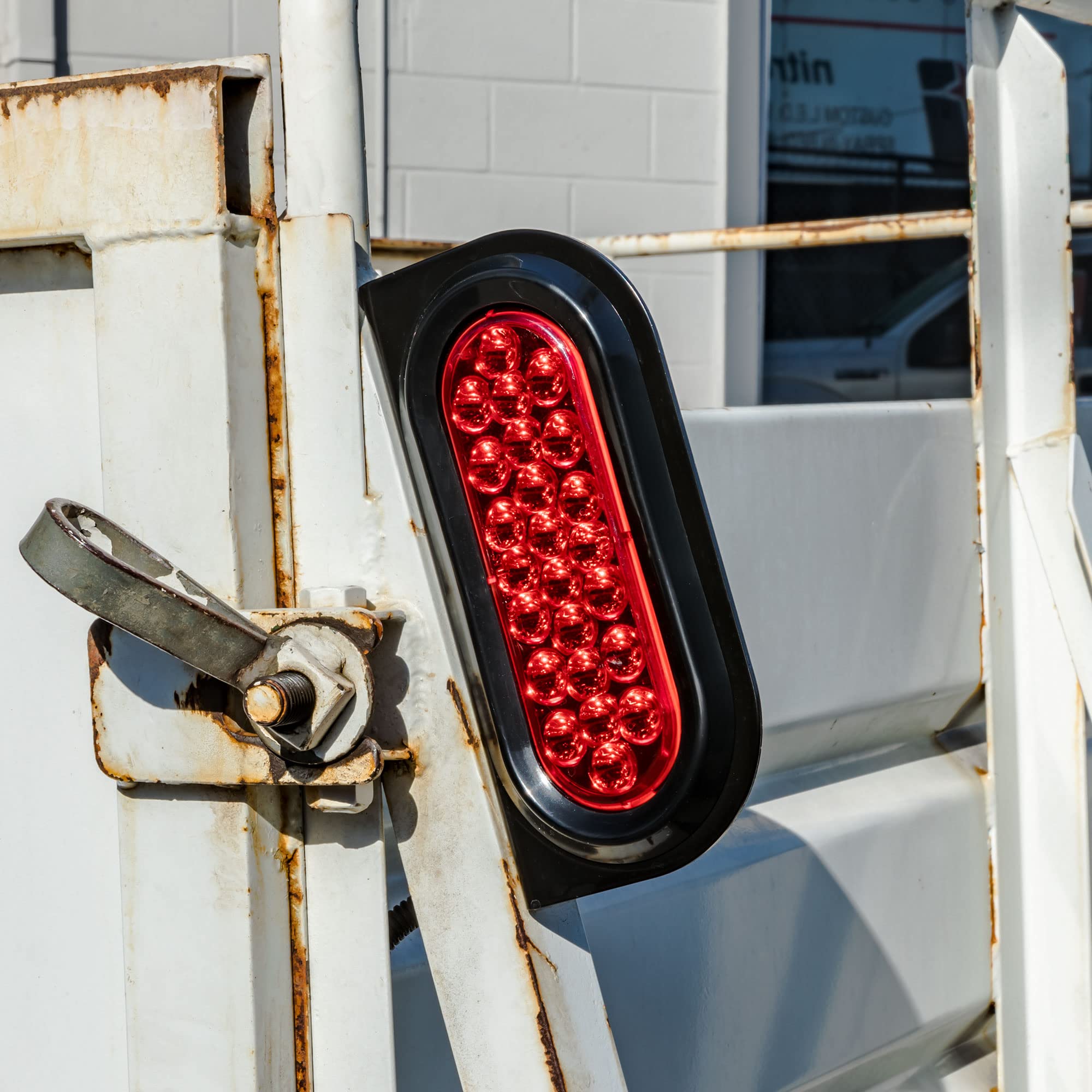 True Mods 2Pc 6'' Oval Tail Light Mounting Bracket [L Shaped] [3Mm Powder Coated Steel] [Ultra Sturdy] [Versatile Mounting] For