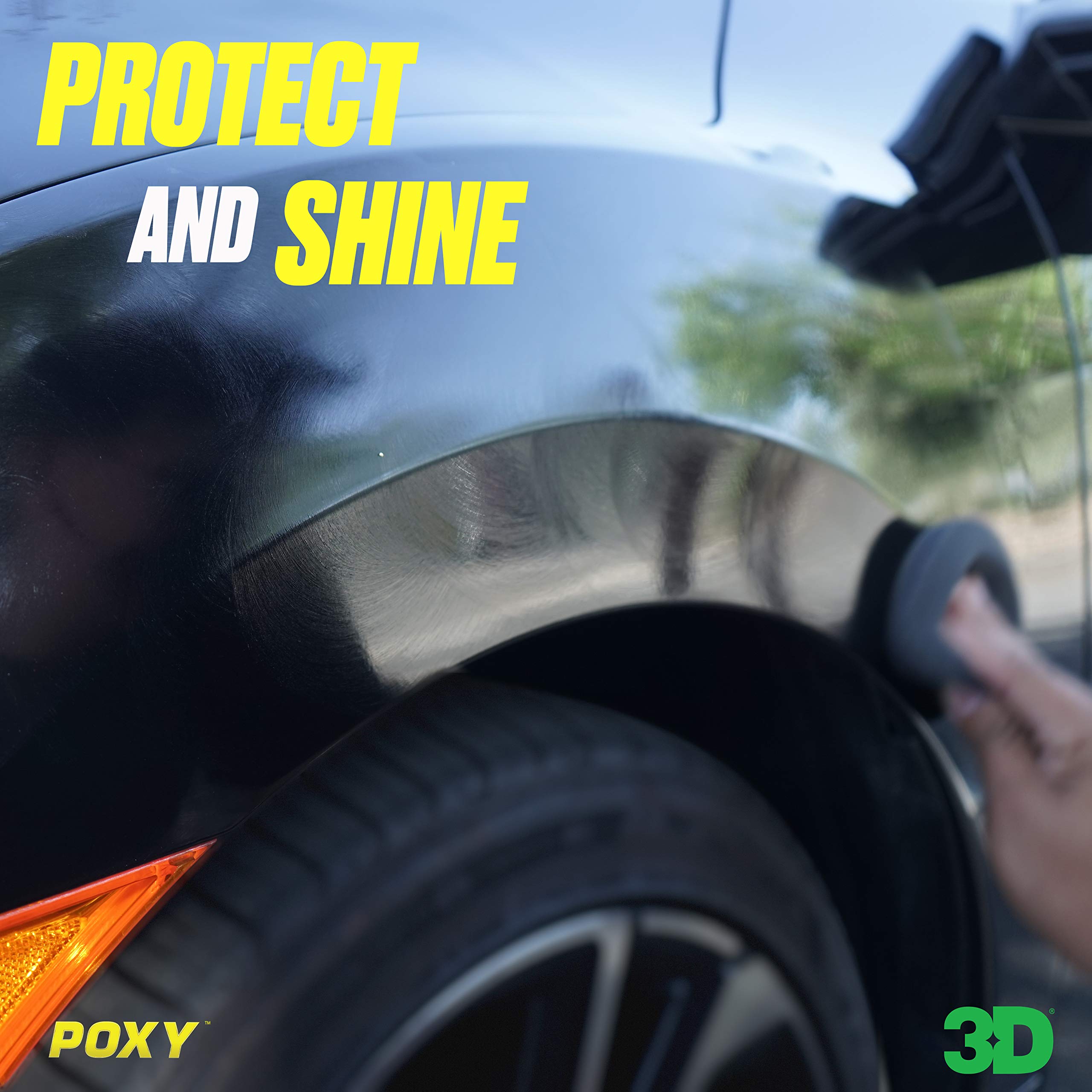 3D Poxy Montan Butter Car Wax - 16Oz - High Gloss, Non-Staining Car Wax Sealant With Long Lasting Protection - For Cars, Rvs, And Boats - Silky Soft Feel, Deep Shine, Wet Look