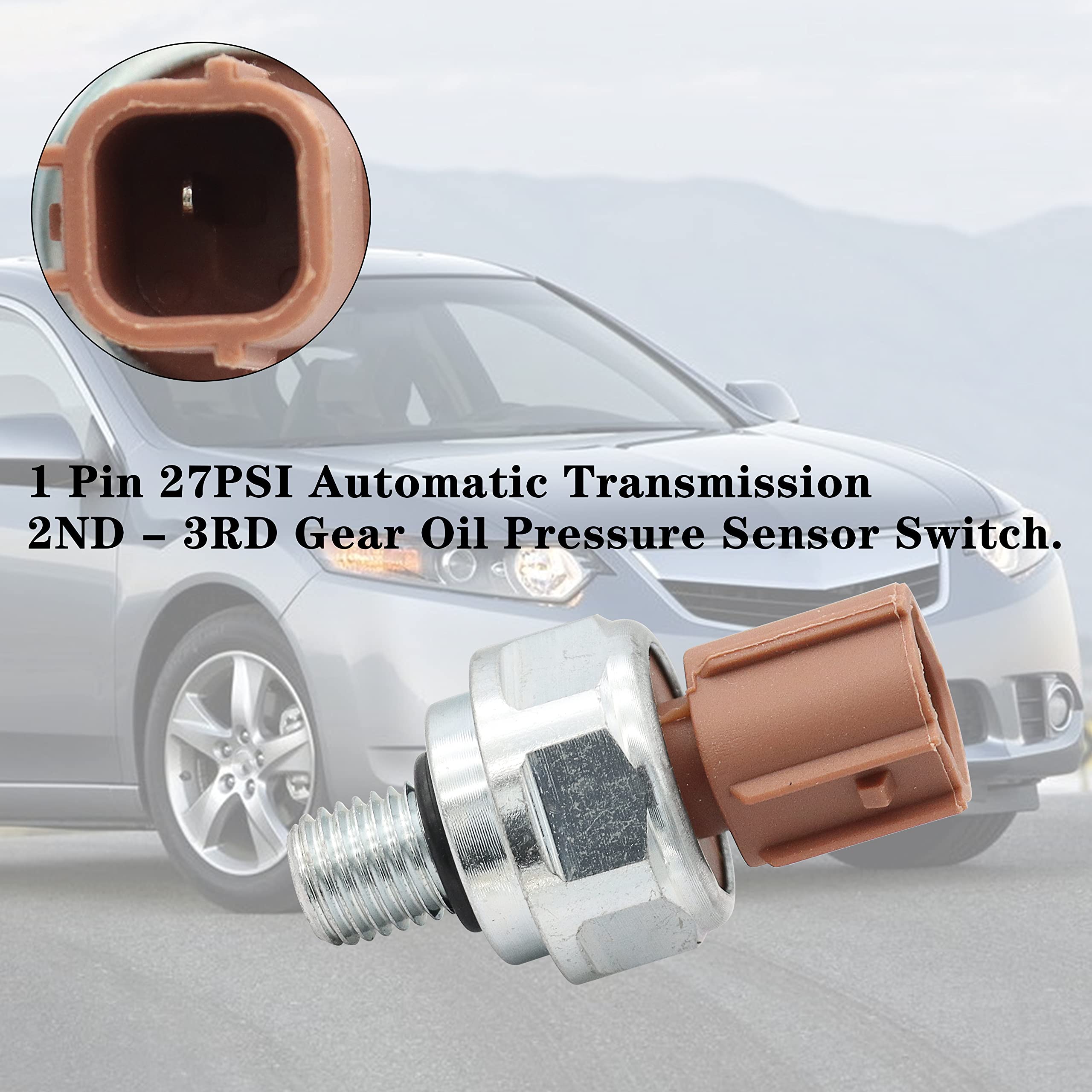 Yithsway 28600-P7W-003 28600-P7Z-003 Transmission Pressure Switches Set For 1997-2011 Honda Accord Odyssey Pilot, Acura Tl Cl Mdx Rsx Tsx Automatic Transmission 2Nd-3Rd Gear Oil Pressure Sensor Switch