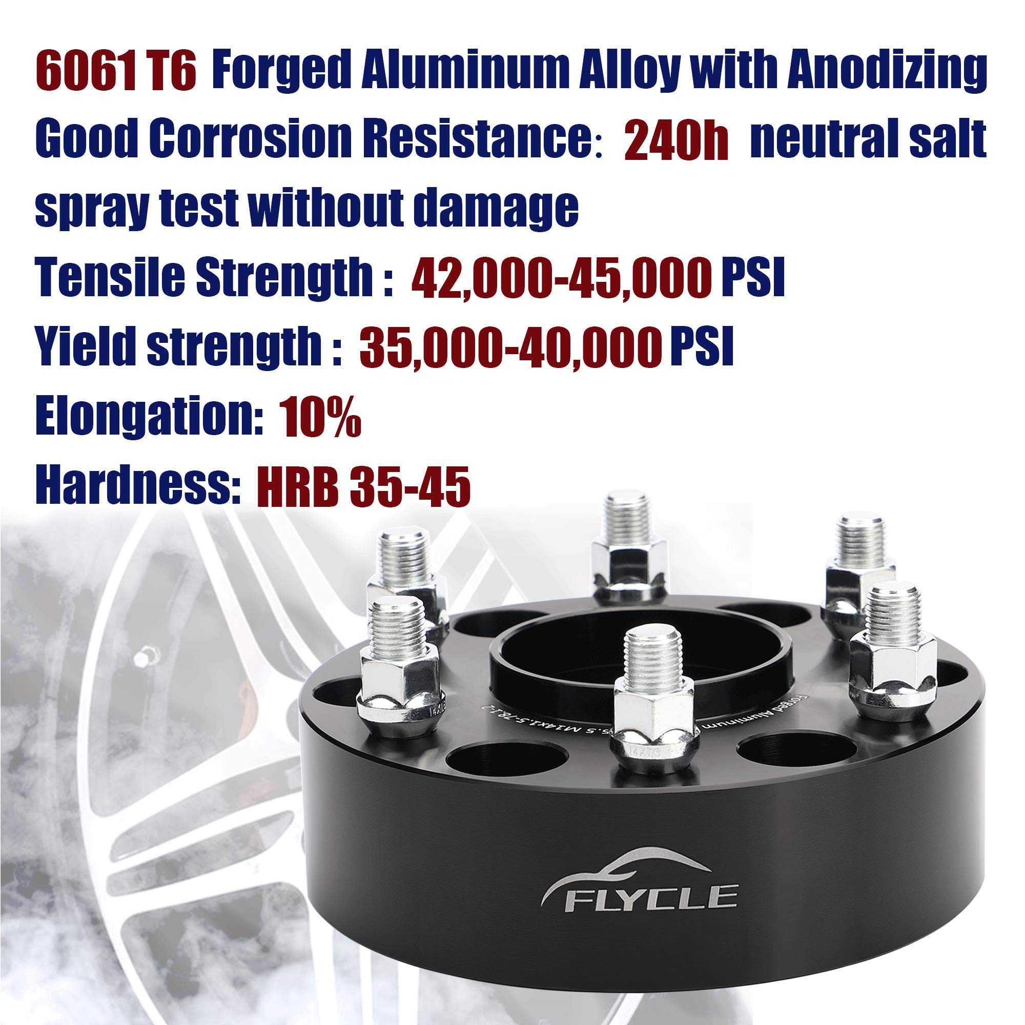 Flycle 6X5.5 Hubcentric Wheel Spacers For Chevy Silverado 1500 Gmc Sierra 1500, 4Pcs 2 Inch 6X139.7Mm Wheel Spacer For Tahoe Sub