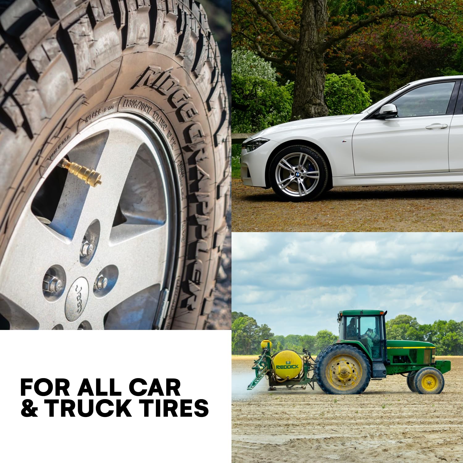 Boulder Tools Tire Deflator - 80 PSI Air Pressure Gauge - Adjustable, Automatic for Cars, Trucks and Motorcycles - Ideal Offroad