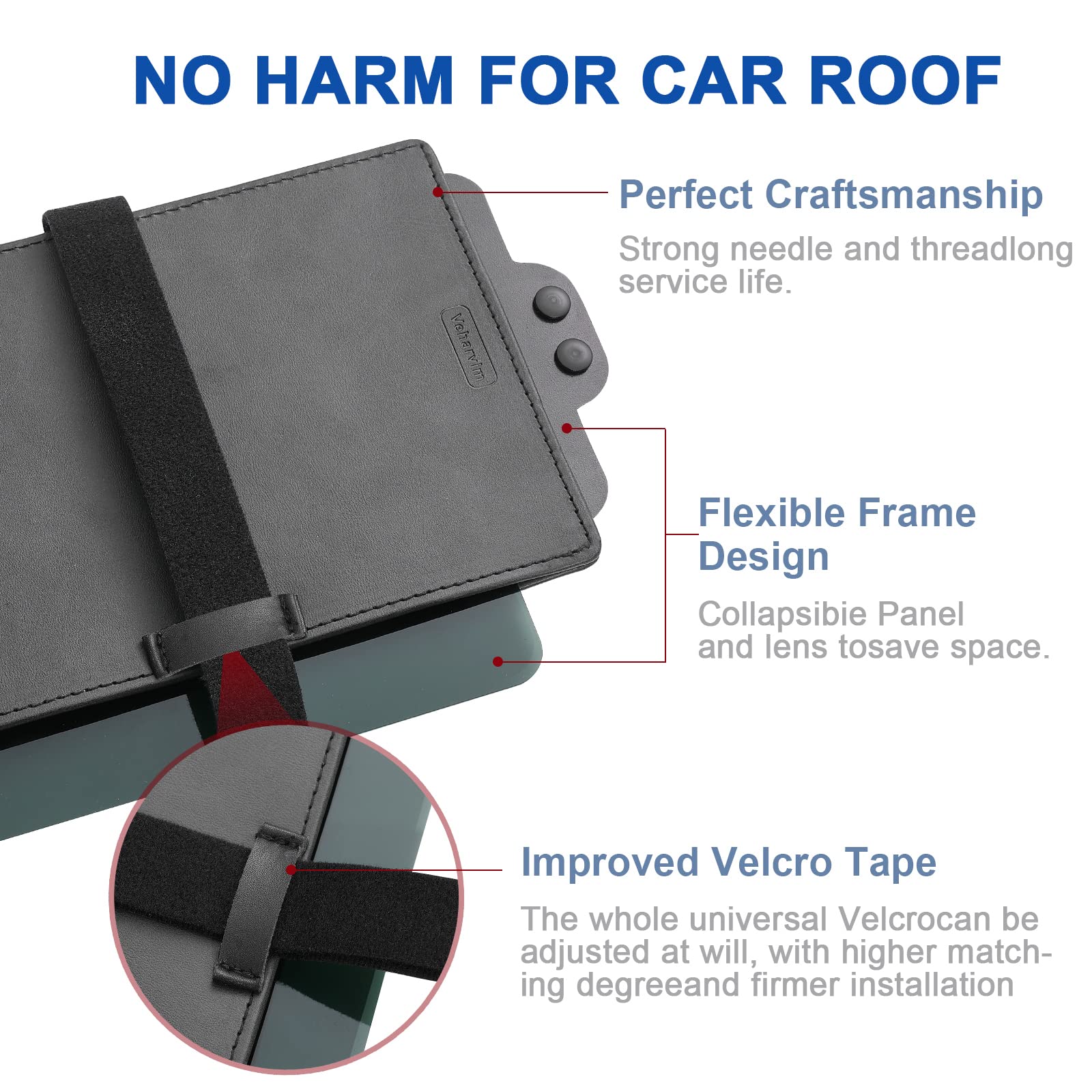 Veharvim UV400 Polarized Car Sun Visor Extension with Zipper, Anti-Glare, Transparent, Universal Size, Side Sunshade for Safe Driving